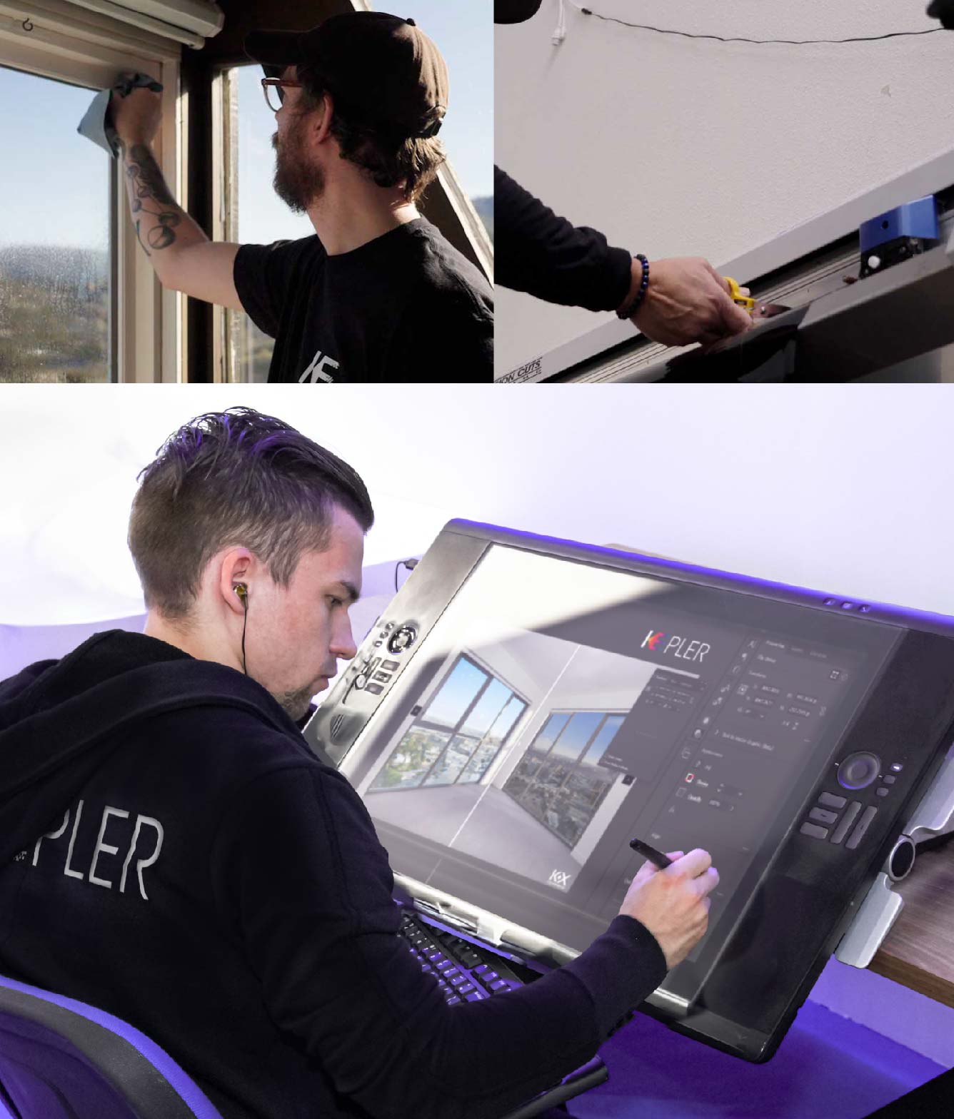 Kepler Specialist Performing Commercial Window Tinting in Allen Allen
