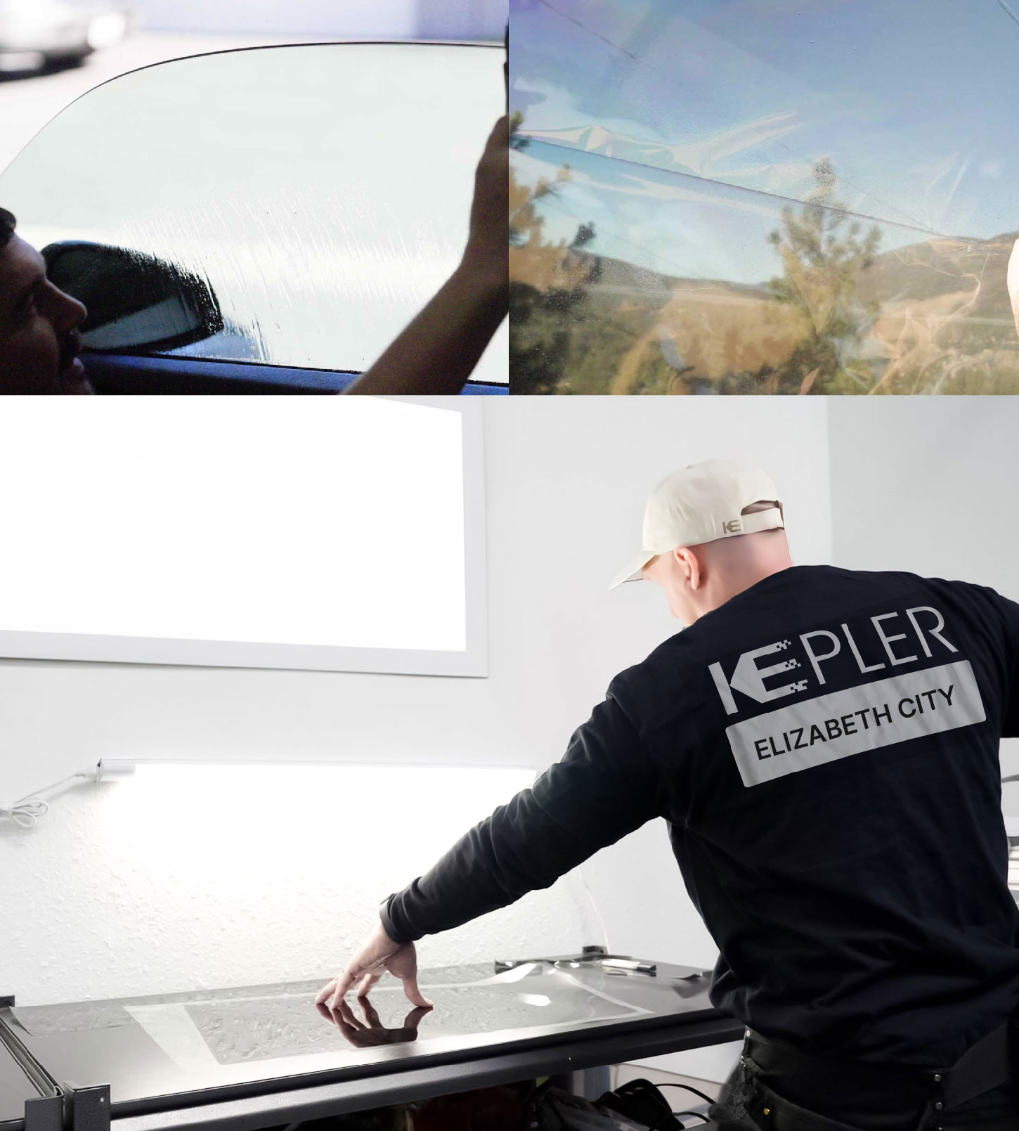 Window Tinting Specialist Cutting Film in Elizabeth City, North Carolina