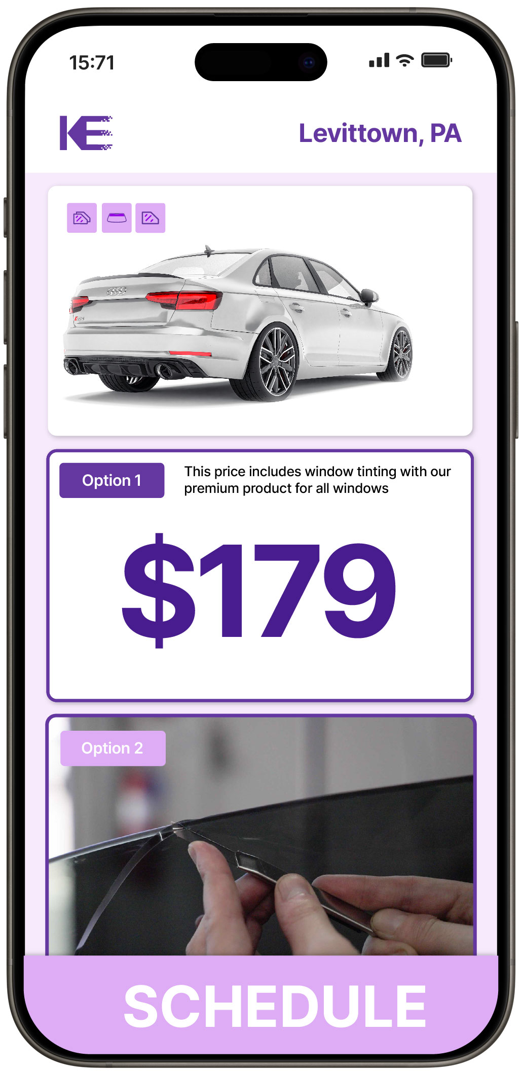 View Competitive Car Window Tinting Prices in Levittown, Pennsylvania