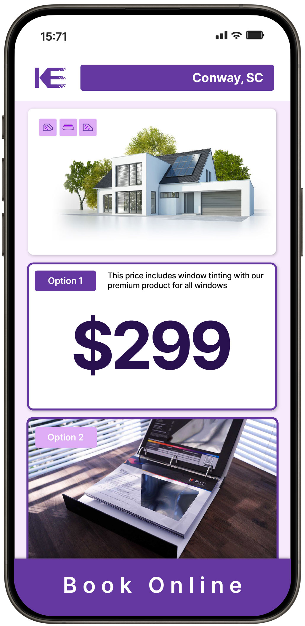 View Competitive Home Window Tinting Costs in Conway, South Carolina