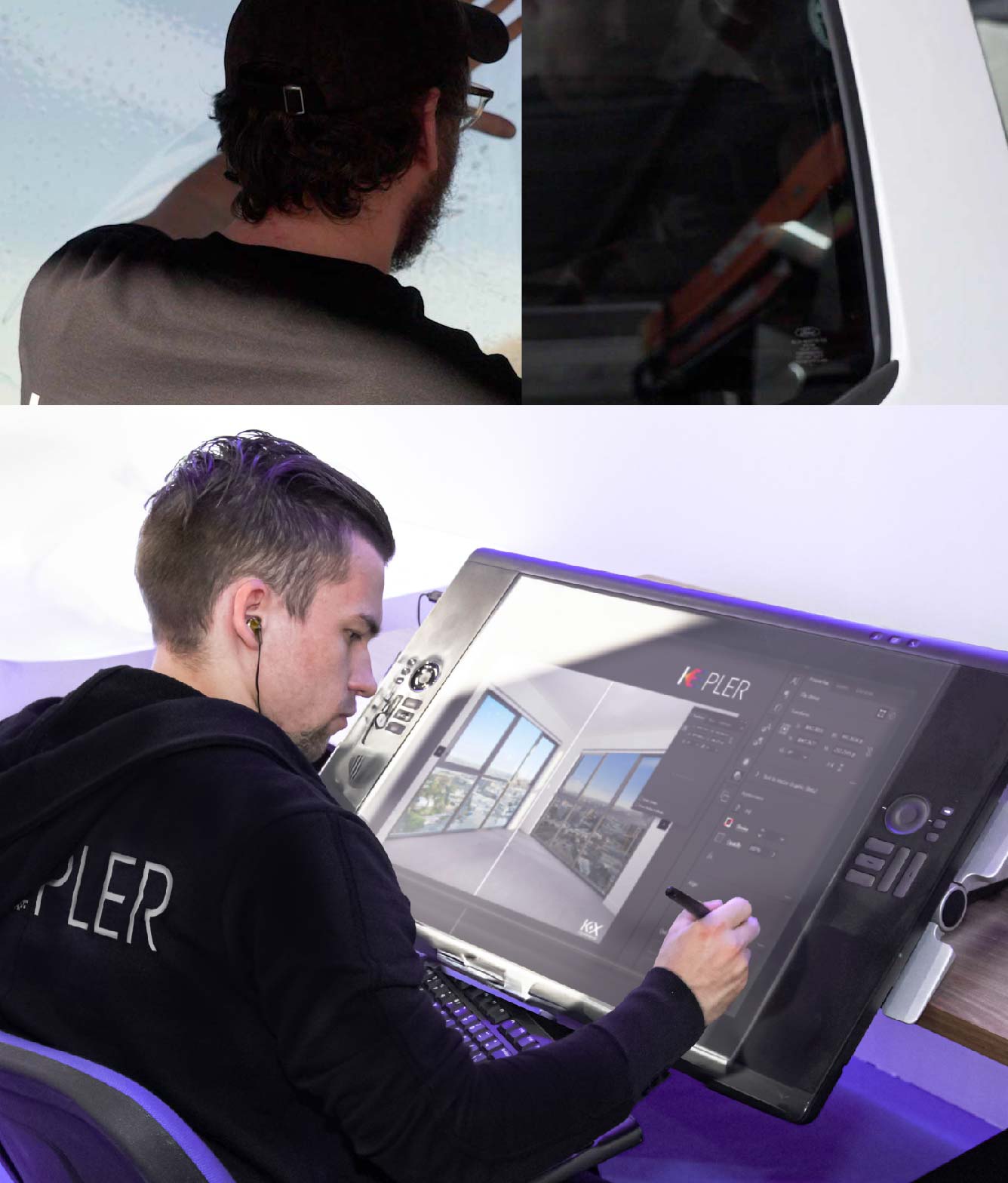 Kepler Specialist Performing Commercial Window Tinting in Papillion Papillion