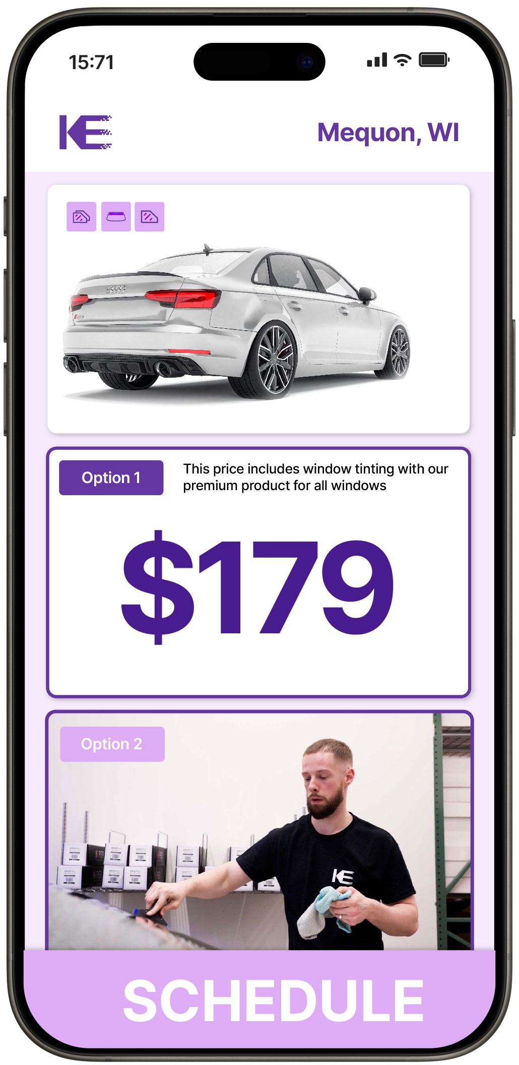 View Competitive Car Window Tinting Prices in Mequon, Wisconsin