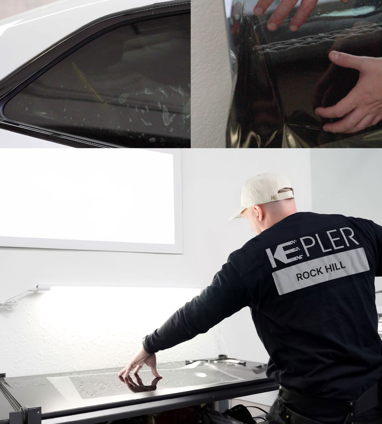 Window Tinting Specialist Cutting Film in Rock Hill, South Carolina