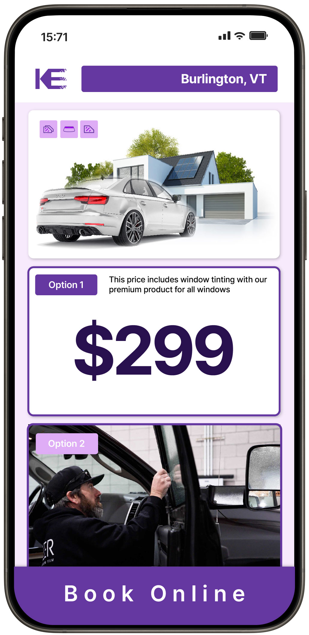 View Reasonable Tesla Window Tinting Prices in South Burlington, Vermont