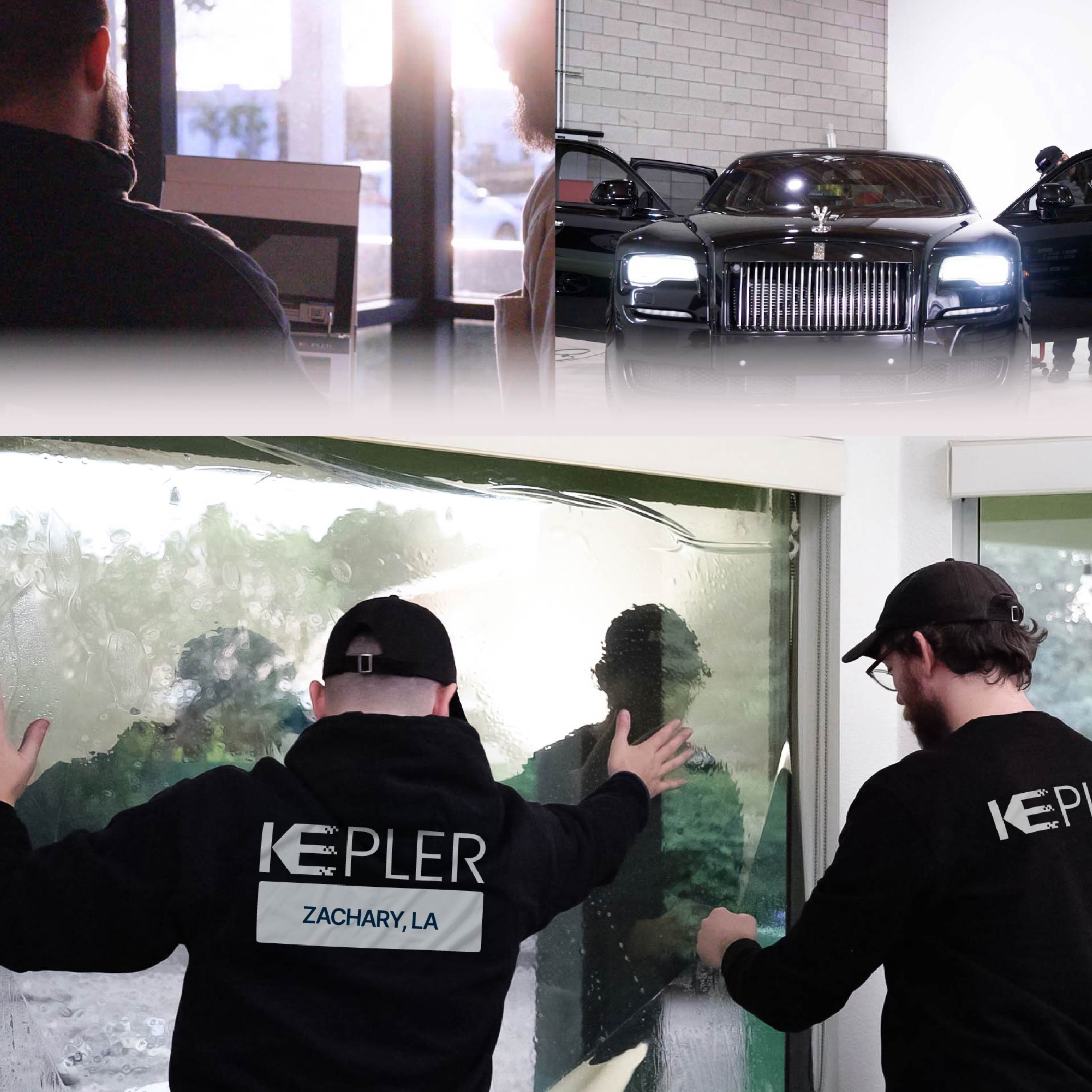 Kepler Specialist Performing Commercial Window Tinting in Zachary Zachary