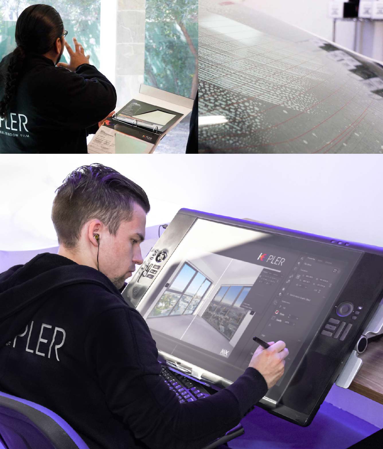Kepler Specialist Performing Commercial Window Tinting in Oswego Oswego