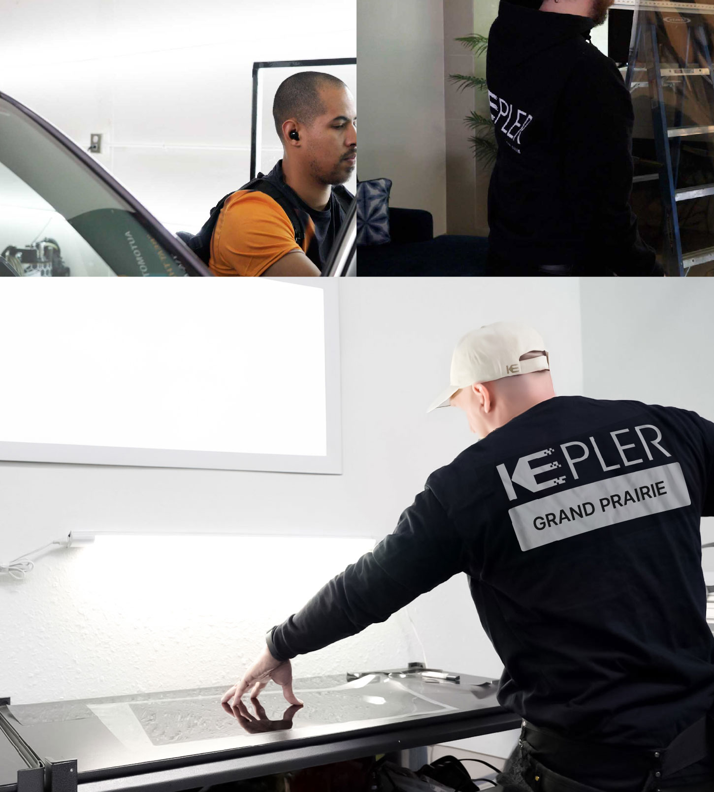 Window Tinting Specialist Cutting Film in Grand Prairie, Texas