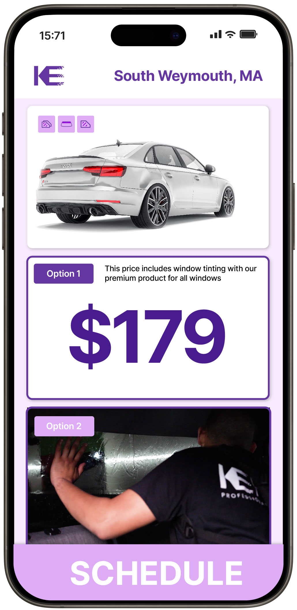 View Reasonable Car Window Tinting Prices in South Weymouth, Massachusetts