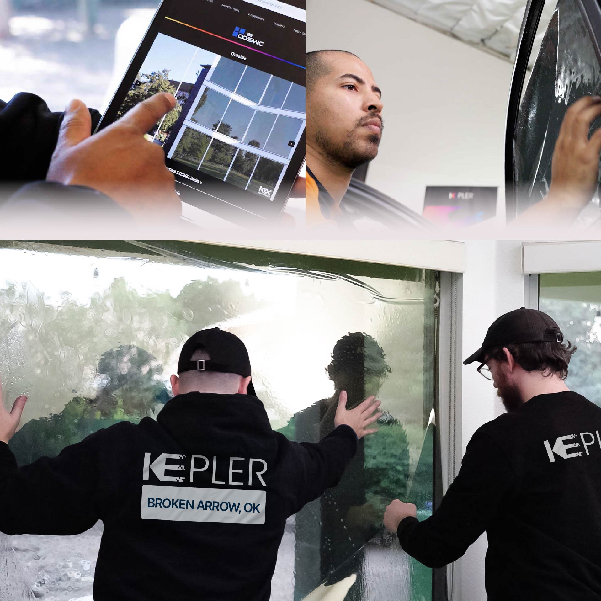 Kepler Specialist Performing Commercial Window Tinting in Broken Arrow Broken Arrow