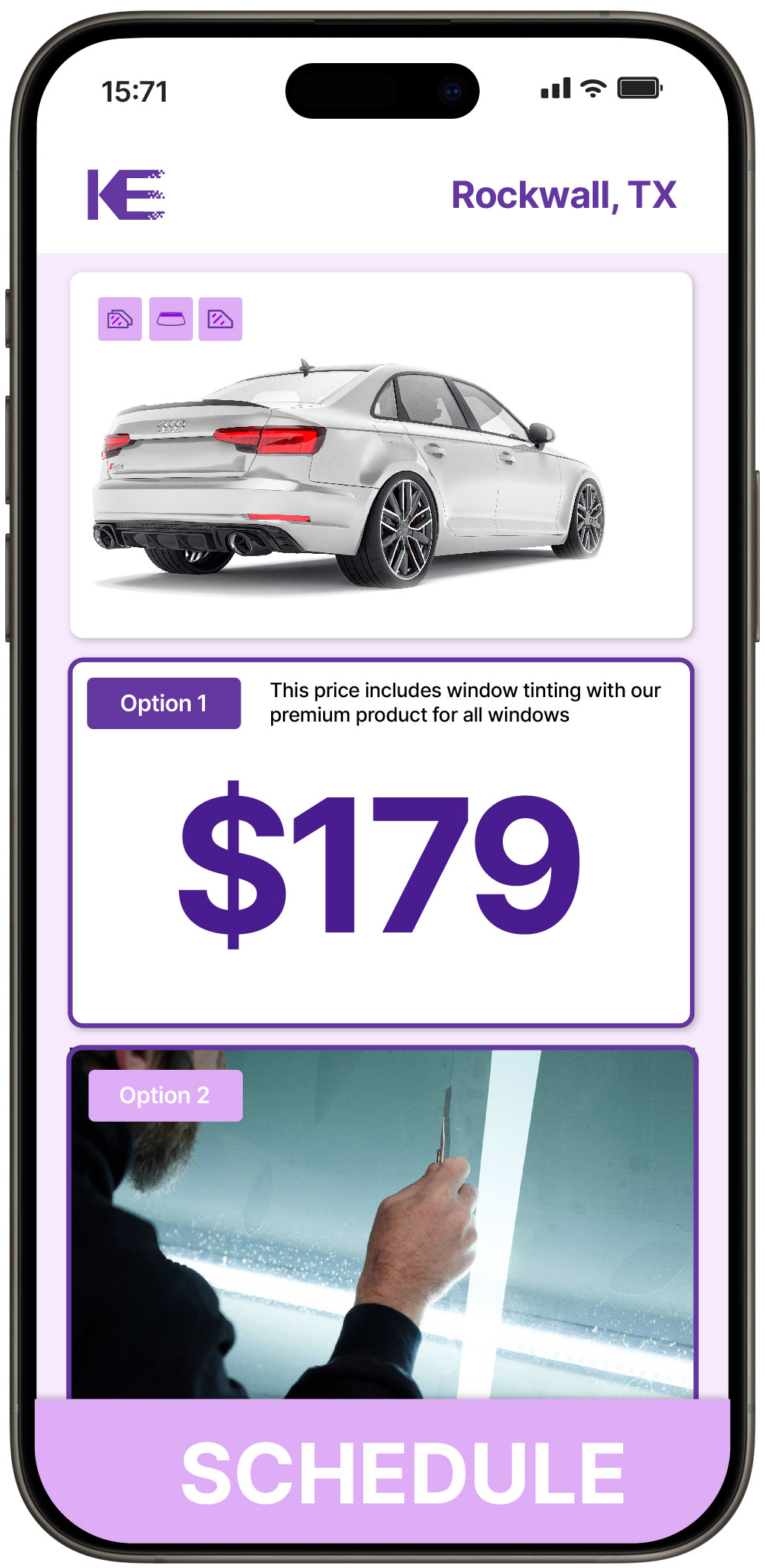 View Competitive Car Window Tinting Rates in Rockwall, Texas