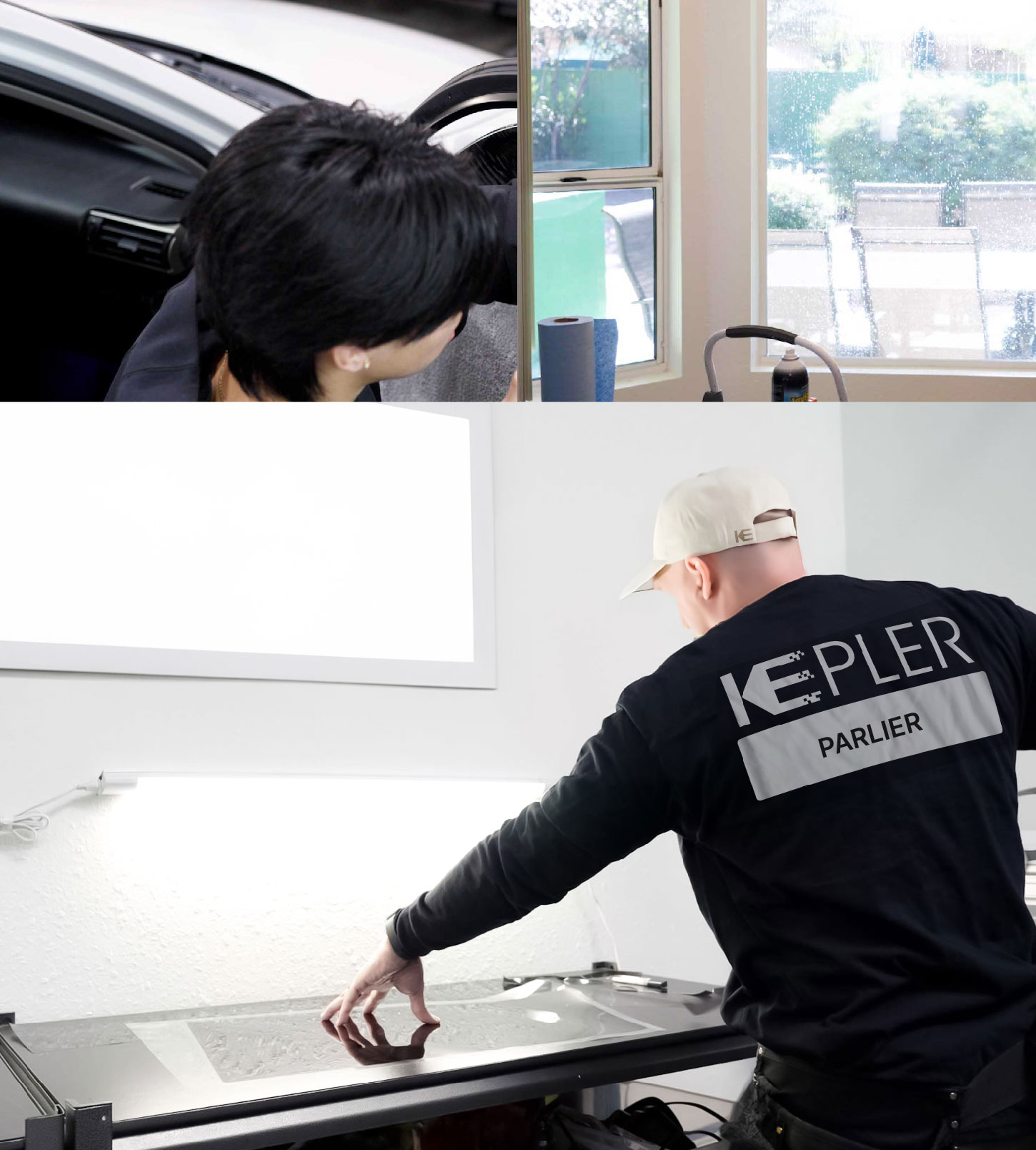 Window Tinting Specialist Cutting Film in Parlier, California