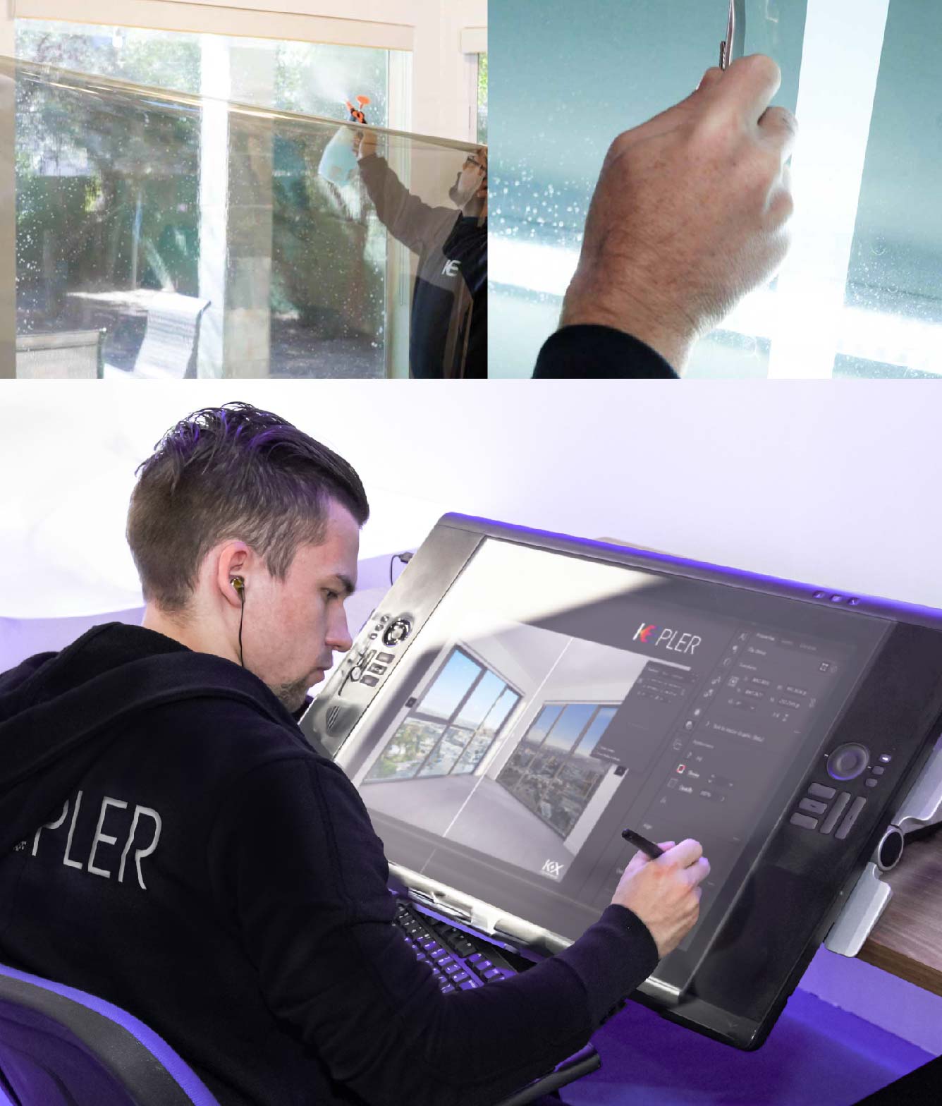 Kepler Specialist Performing Commercial Window Tinting in Ruston Ruston