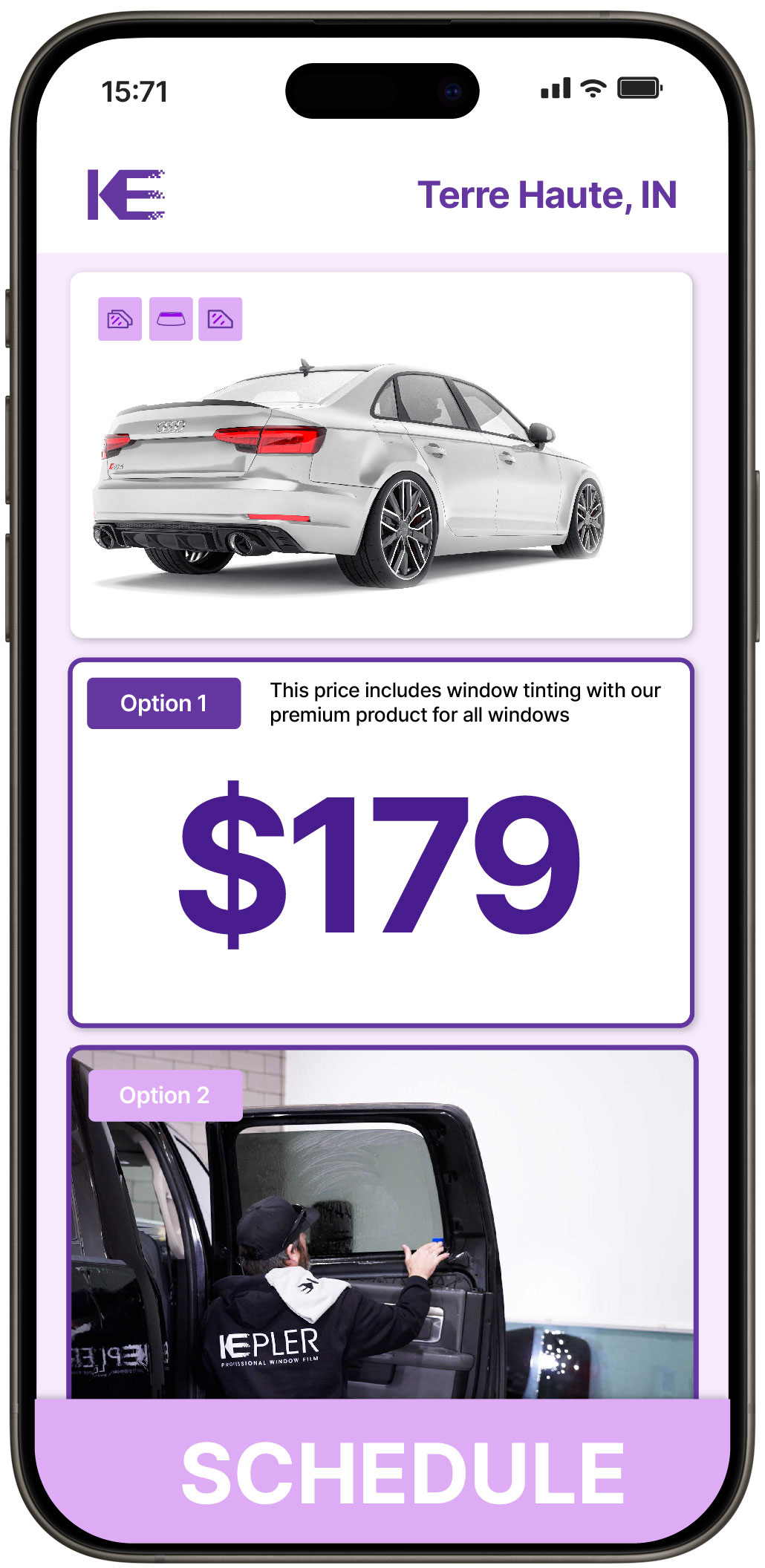 View Affordable Car Window Tinting Prices in Terre Haute, Indiana