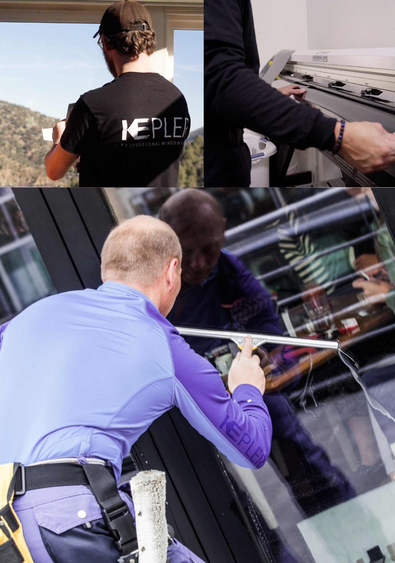 Kepler Expert Applying Anti-Graffiti Window Film to a Fairmont Shop Front