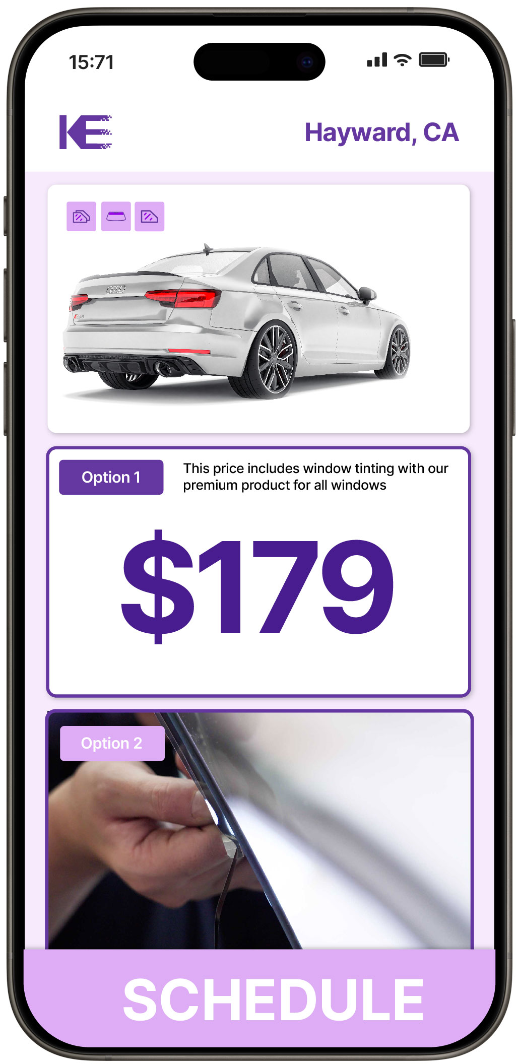 View Reasonable Car Window Tinting Rates in Hayward, California