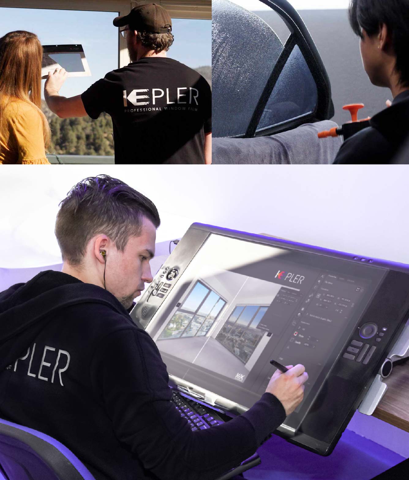Kepler Specialist Performing Commercial Window Tinting in Portland Portland