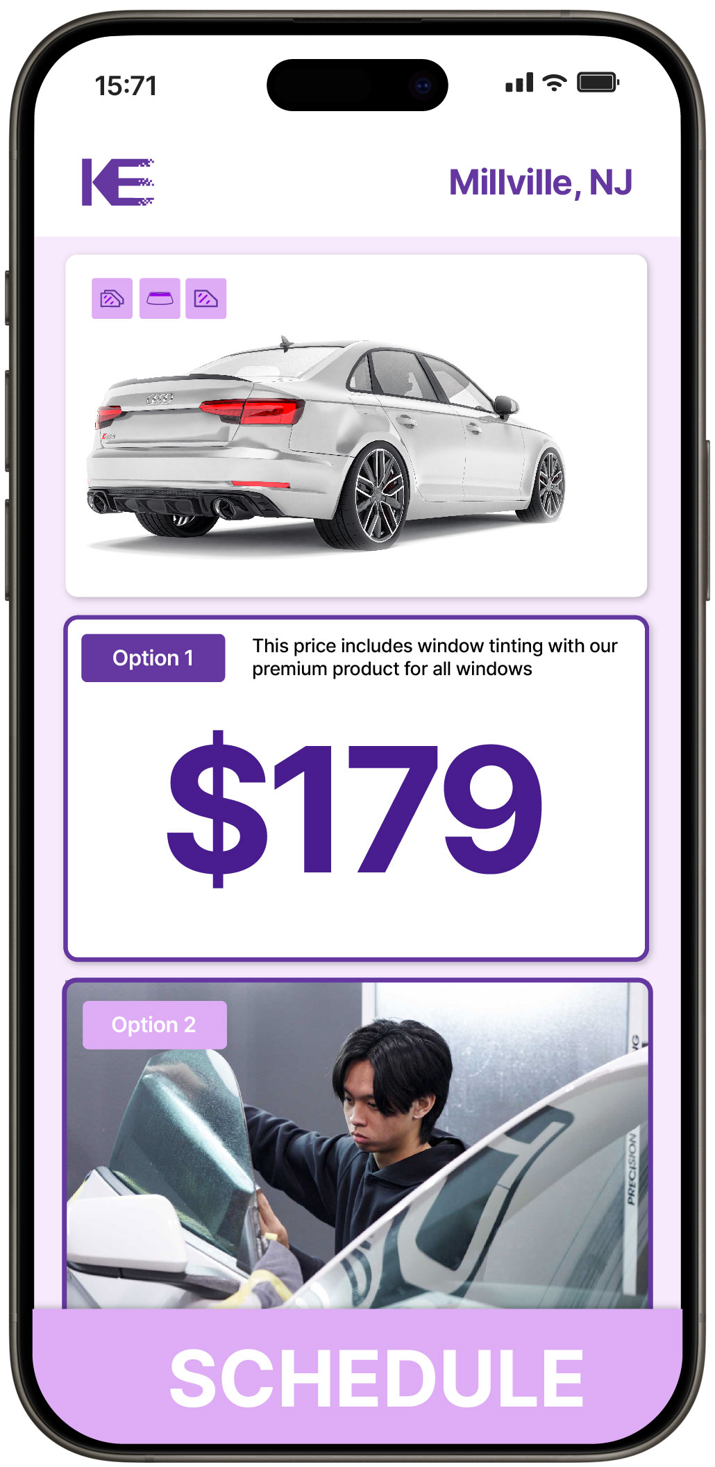 View Affordable Car Window Tinting Prices in Millville, New Jersey