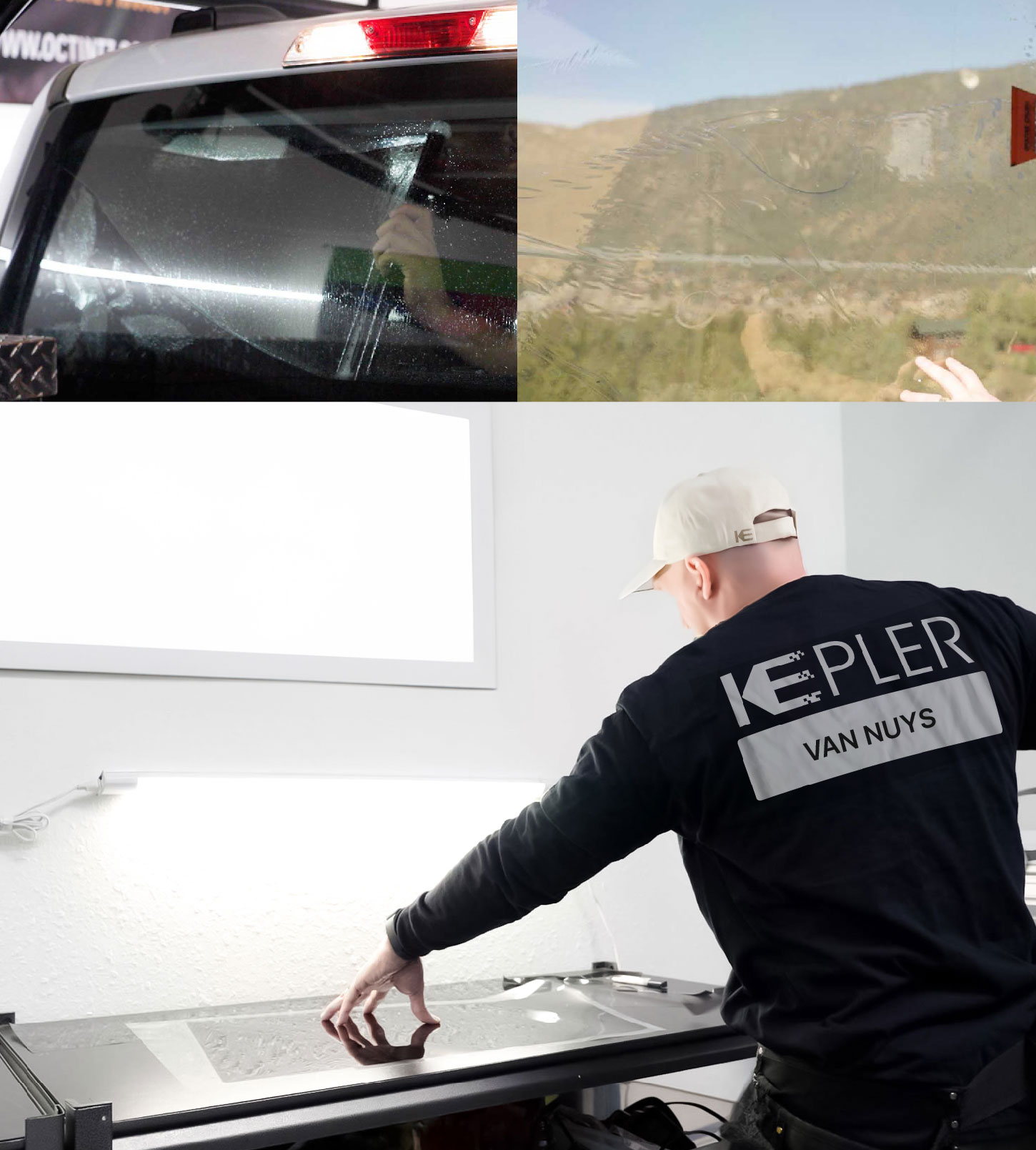 Window Tinting Specialist Cutting Film in Van Nuys, California