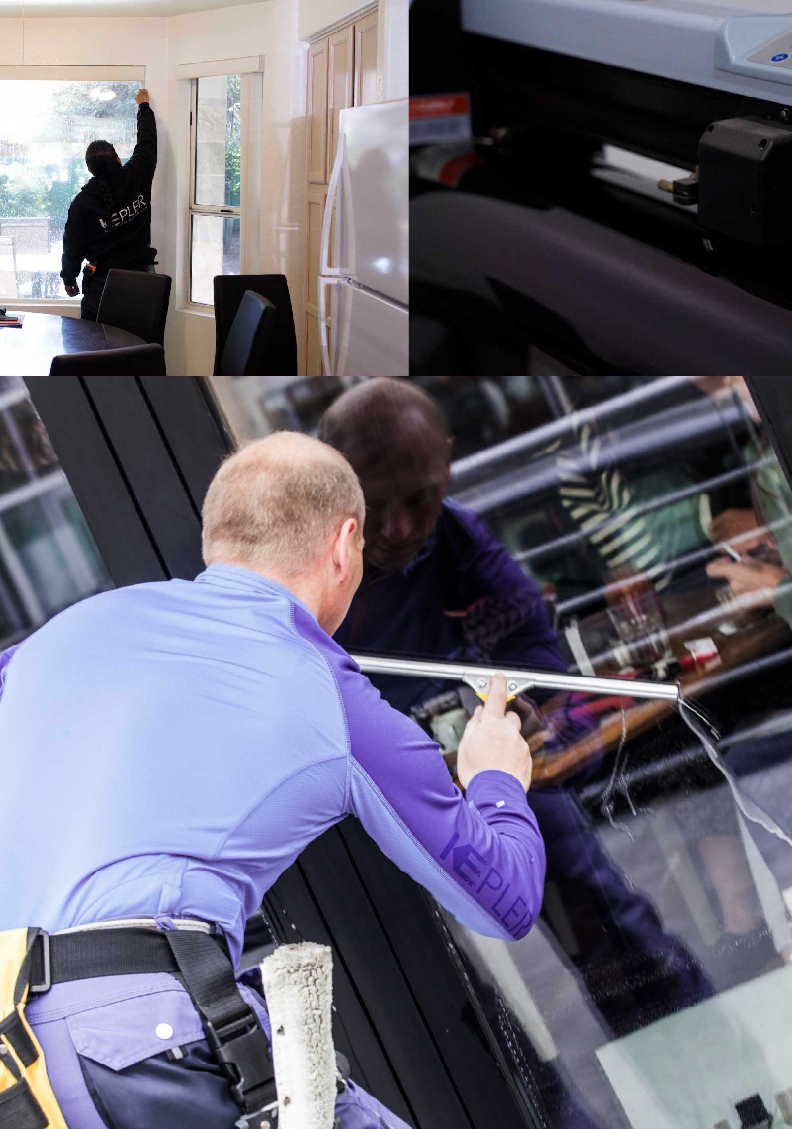Kepler Expert Applying Anti-Graffiti Window Film to a Edison Shop Front