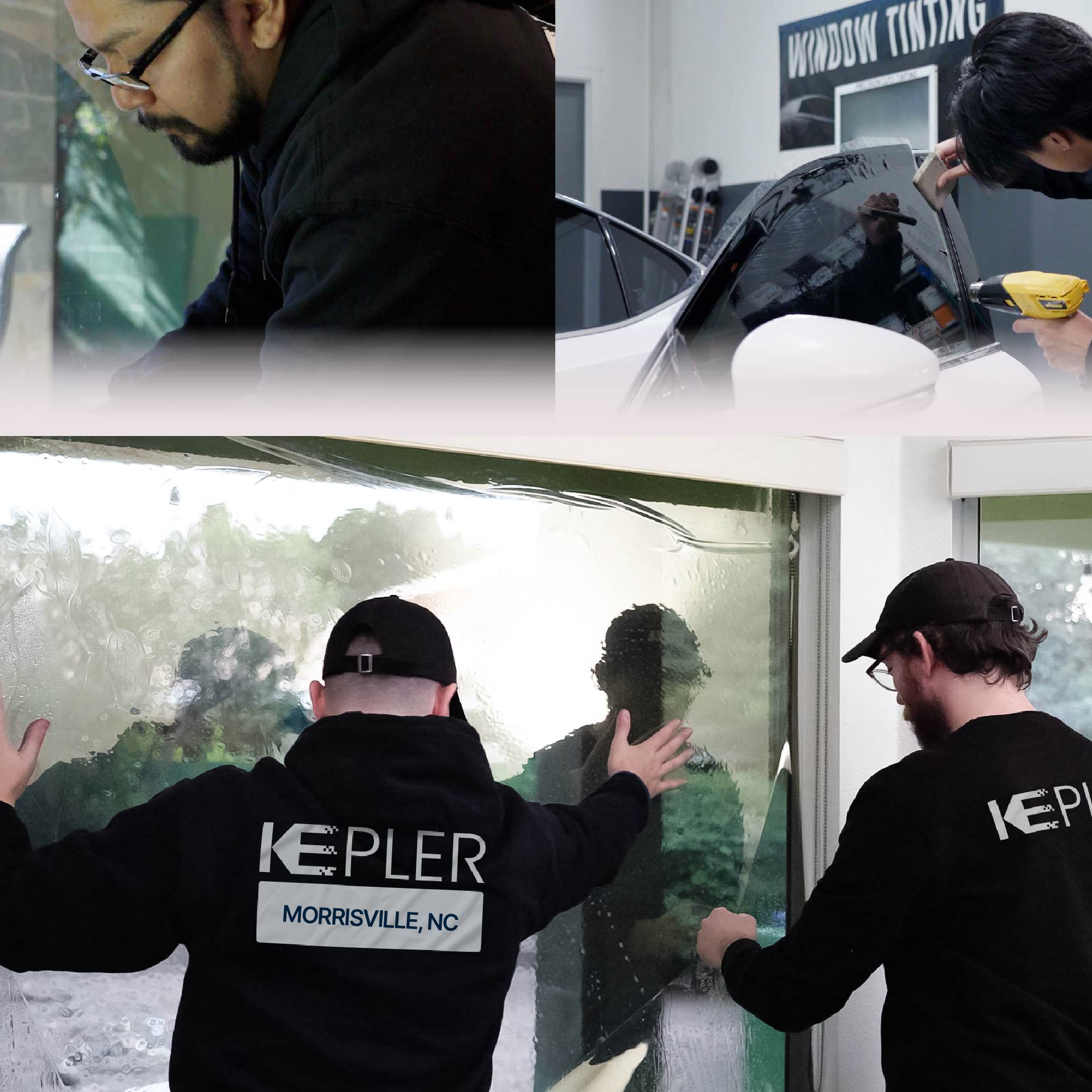 Kepler Specialist Performing Commercial Window Tinting in Morrisville Morrisville