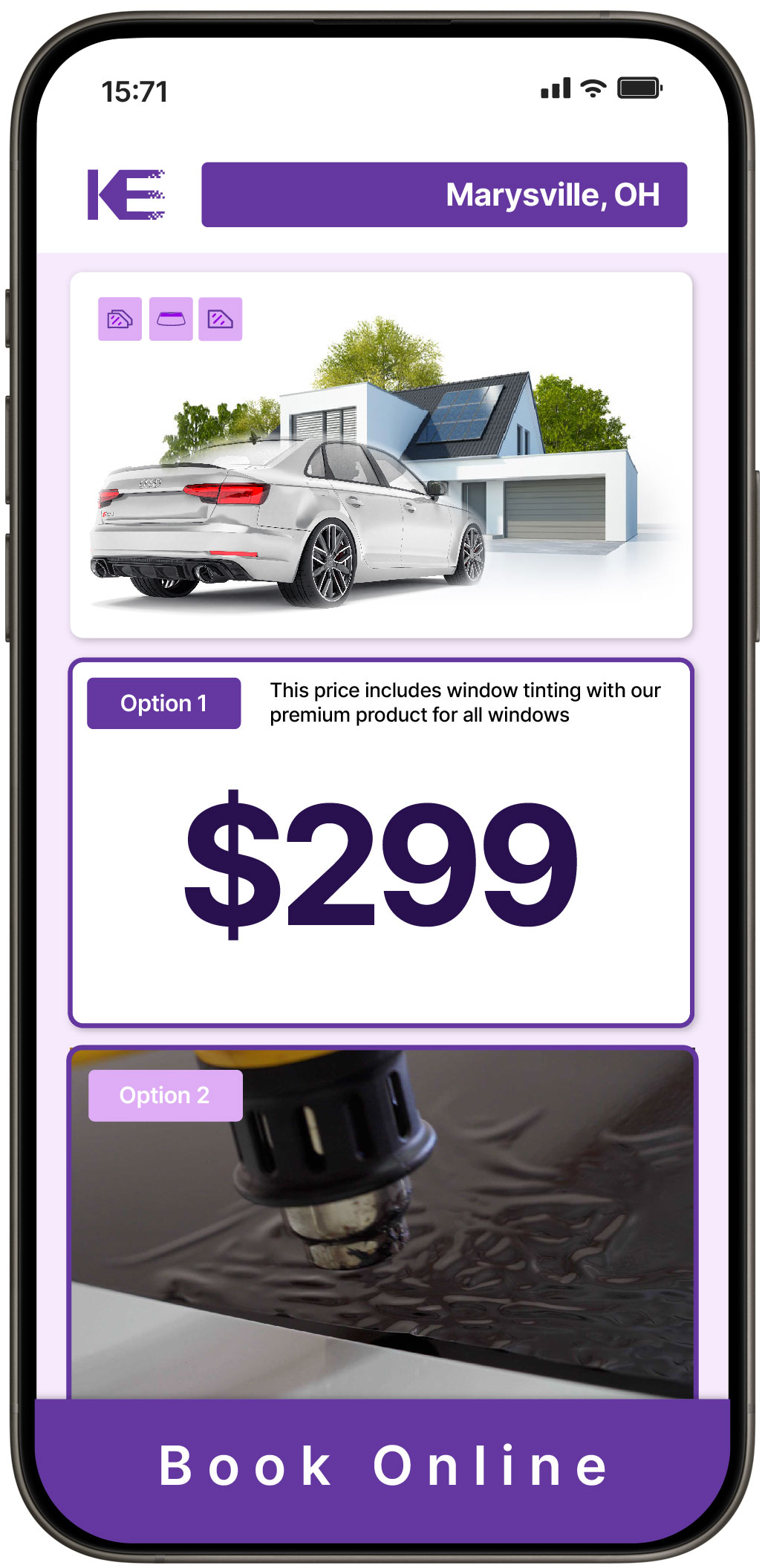 View Reasonable Tesla Window Tinting Prices in Westerville, Ohio