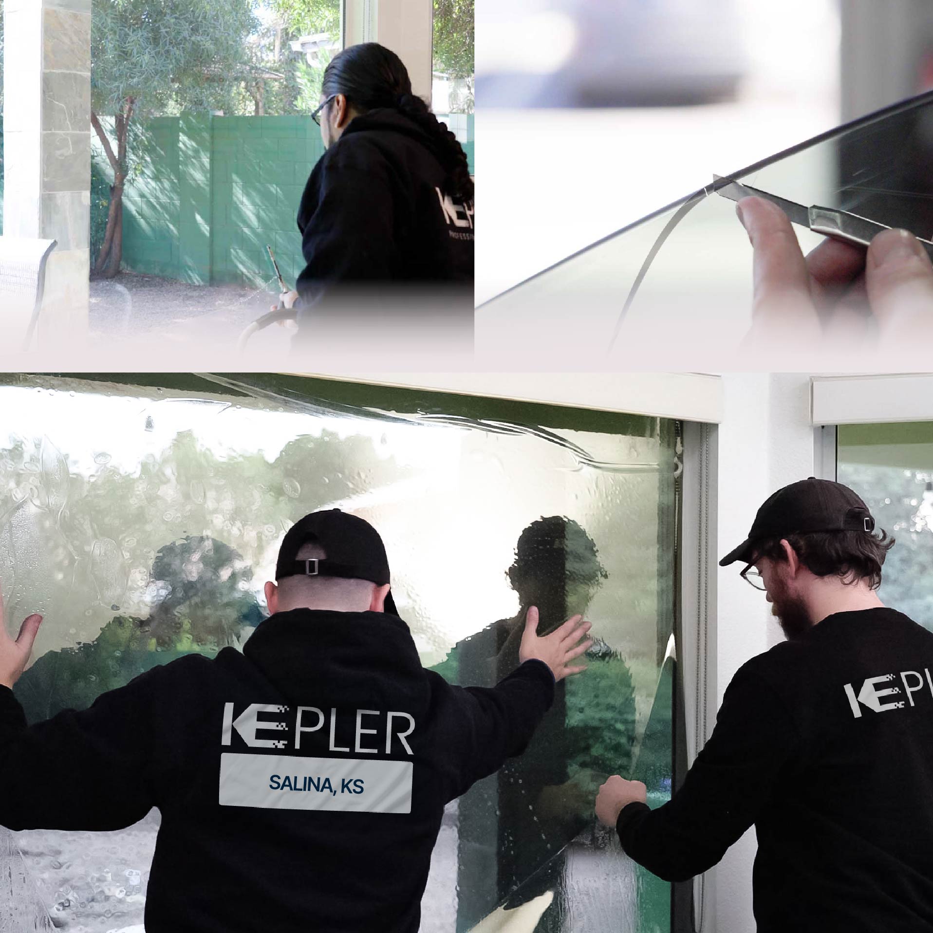 Kepler Specialist Performing Commercial Window Tinting in Salina Salina
