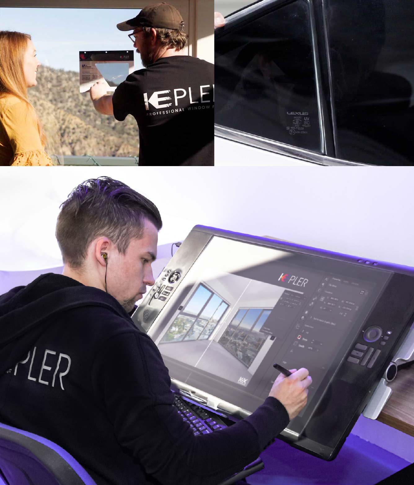 Kepler Specialist Performing Commercial Window Tinting in Conroe Conroe