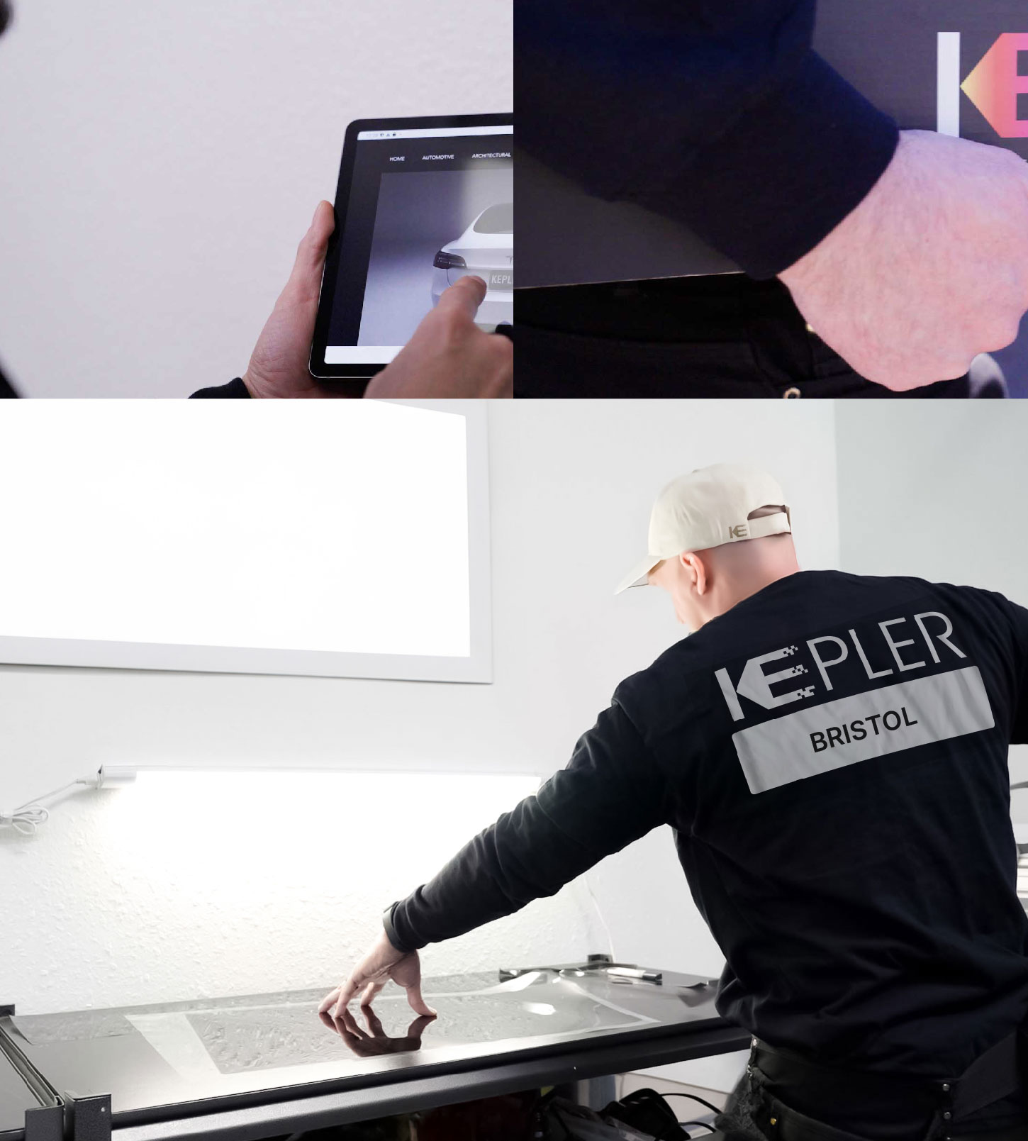 Window Tinting Specialist Cutting Film in Bristol, Virginia