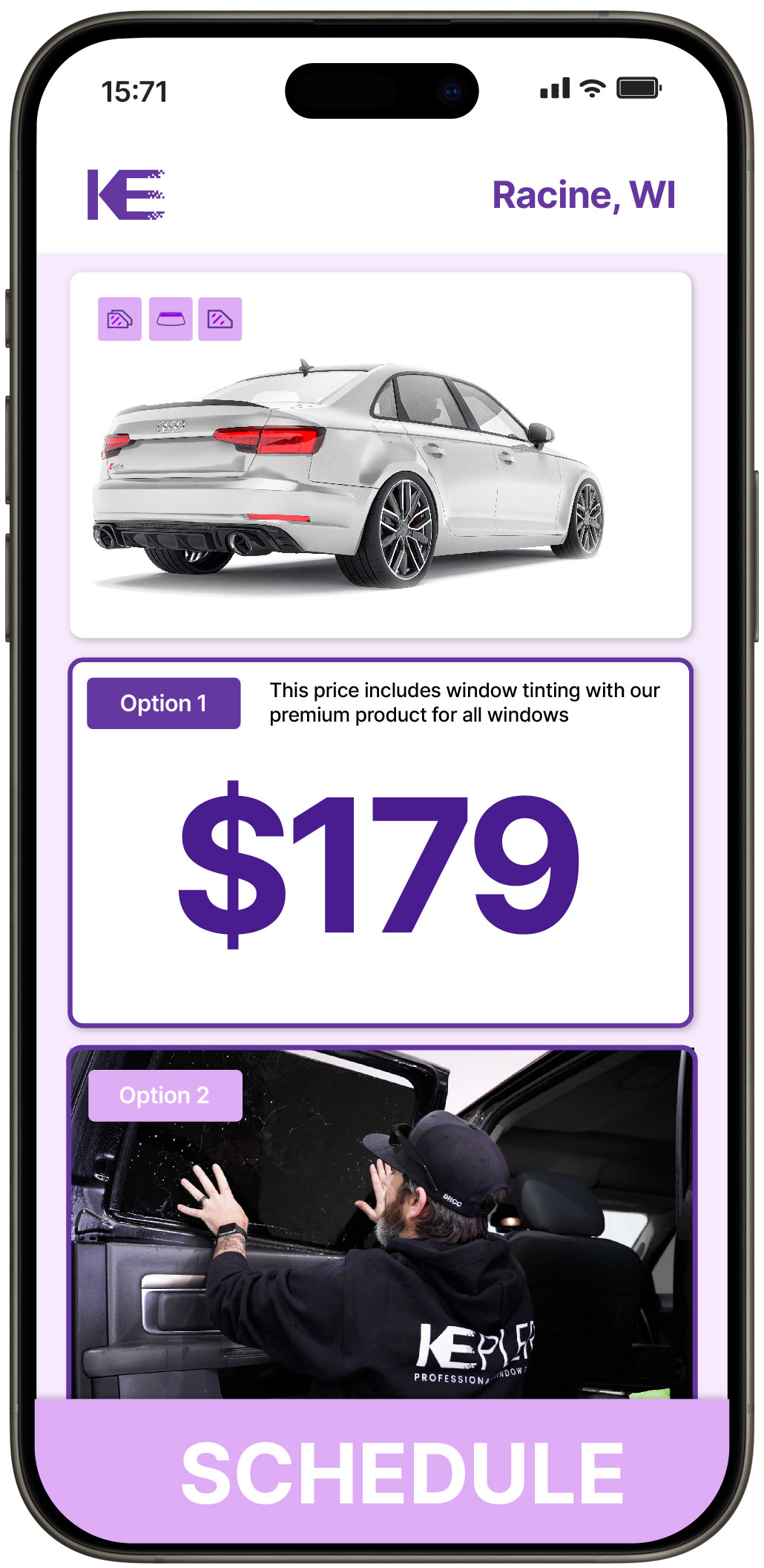 View Reasonable Car Window Tinting Prices in Racine, Wisconsin