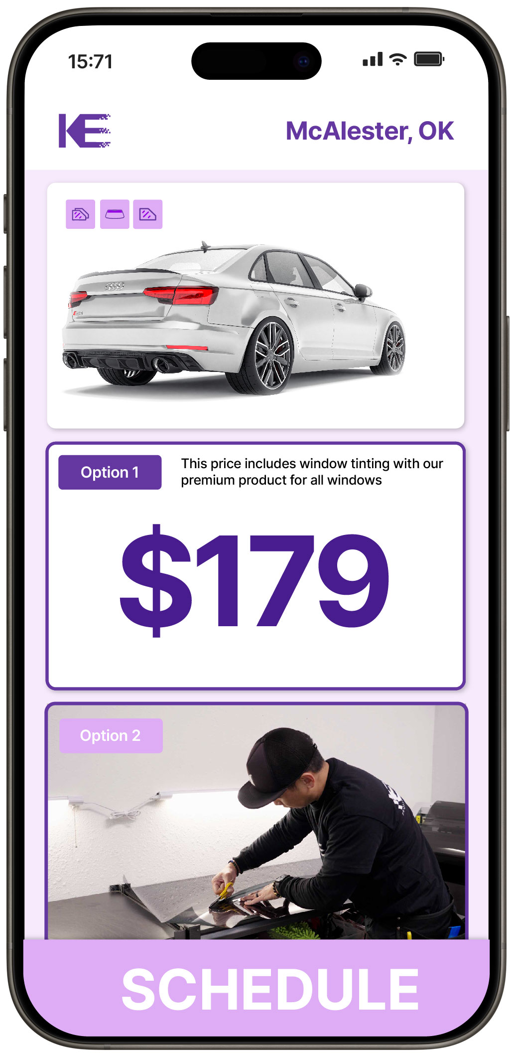View Competitive Car Window Tinting Rates in McAlester, Oklahoma