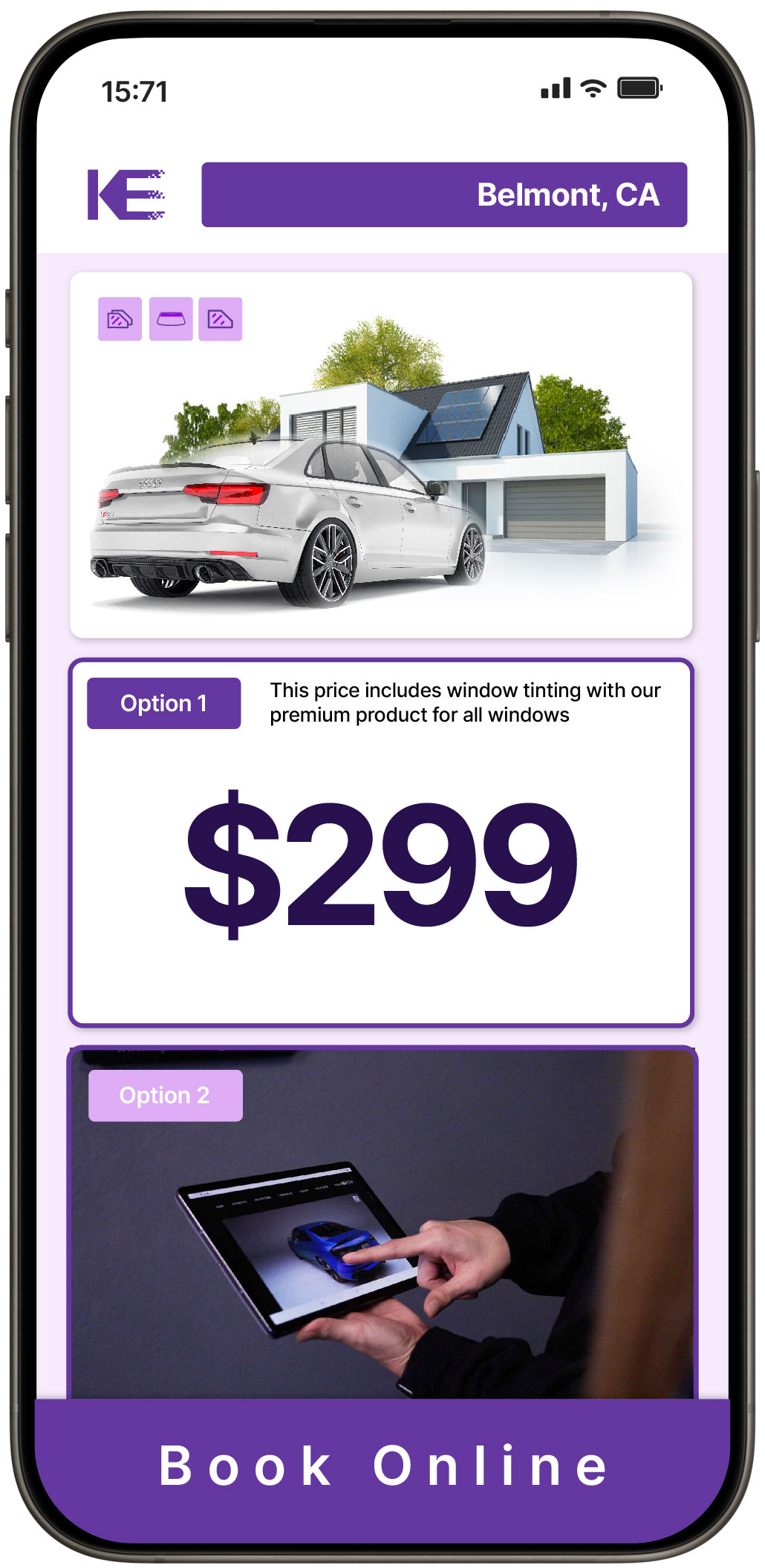 View Competitive Window Tinting Prices in Belmont, California