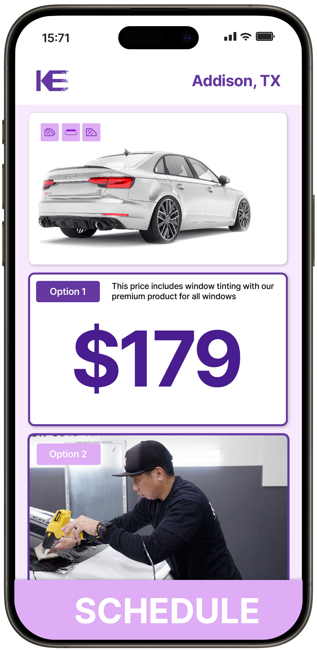 View Reasonable Car Window Tinting Costs in Addison, Texas