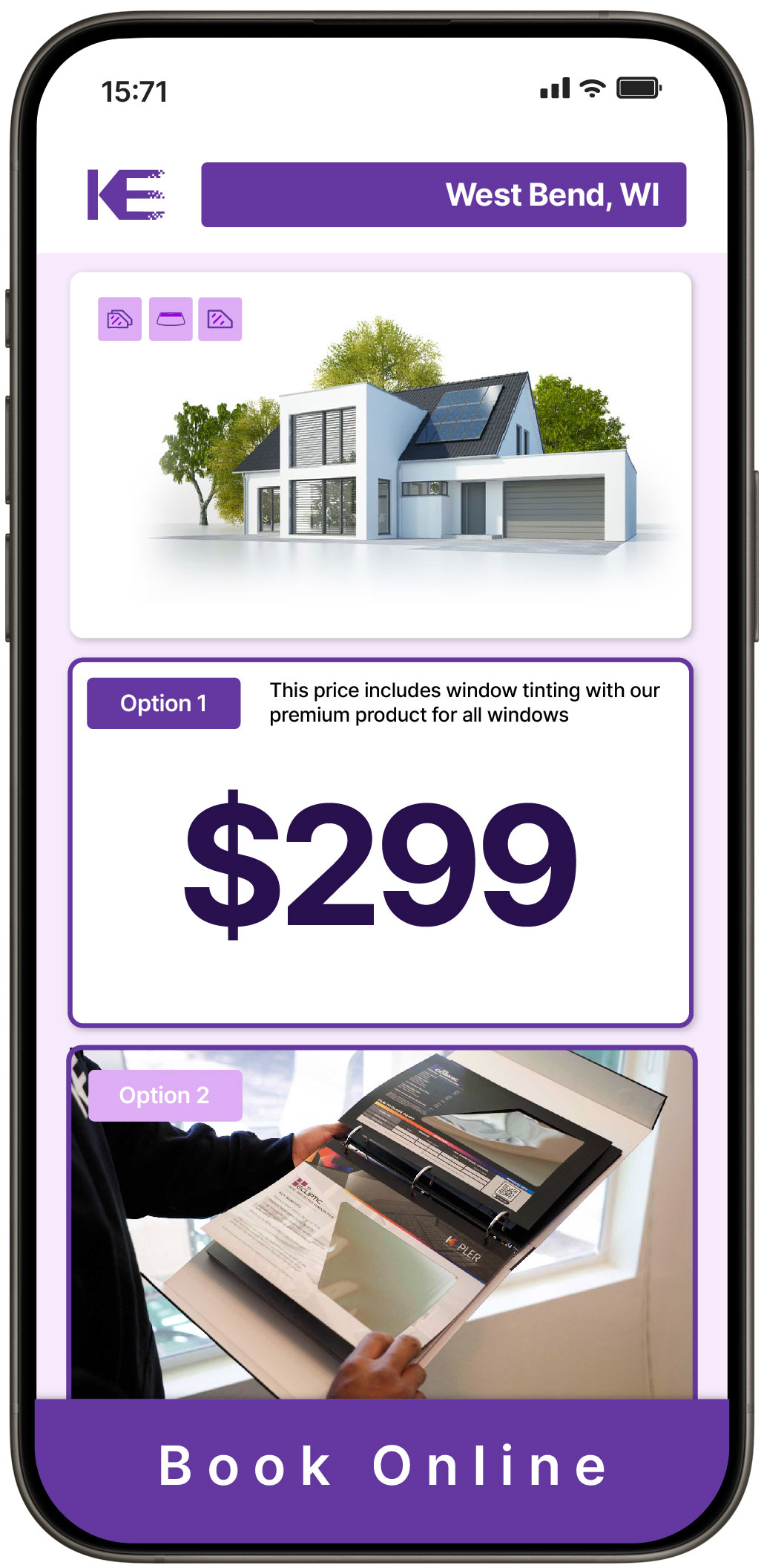 View Competitive Home Window Tinting Rates in West Bend, Wisconsin