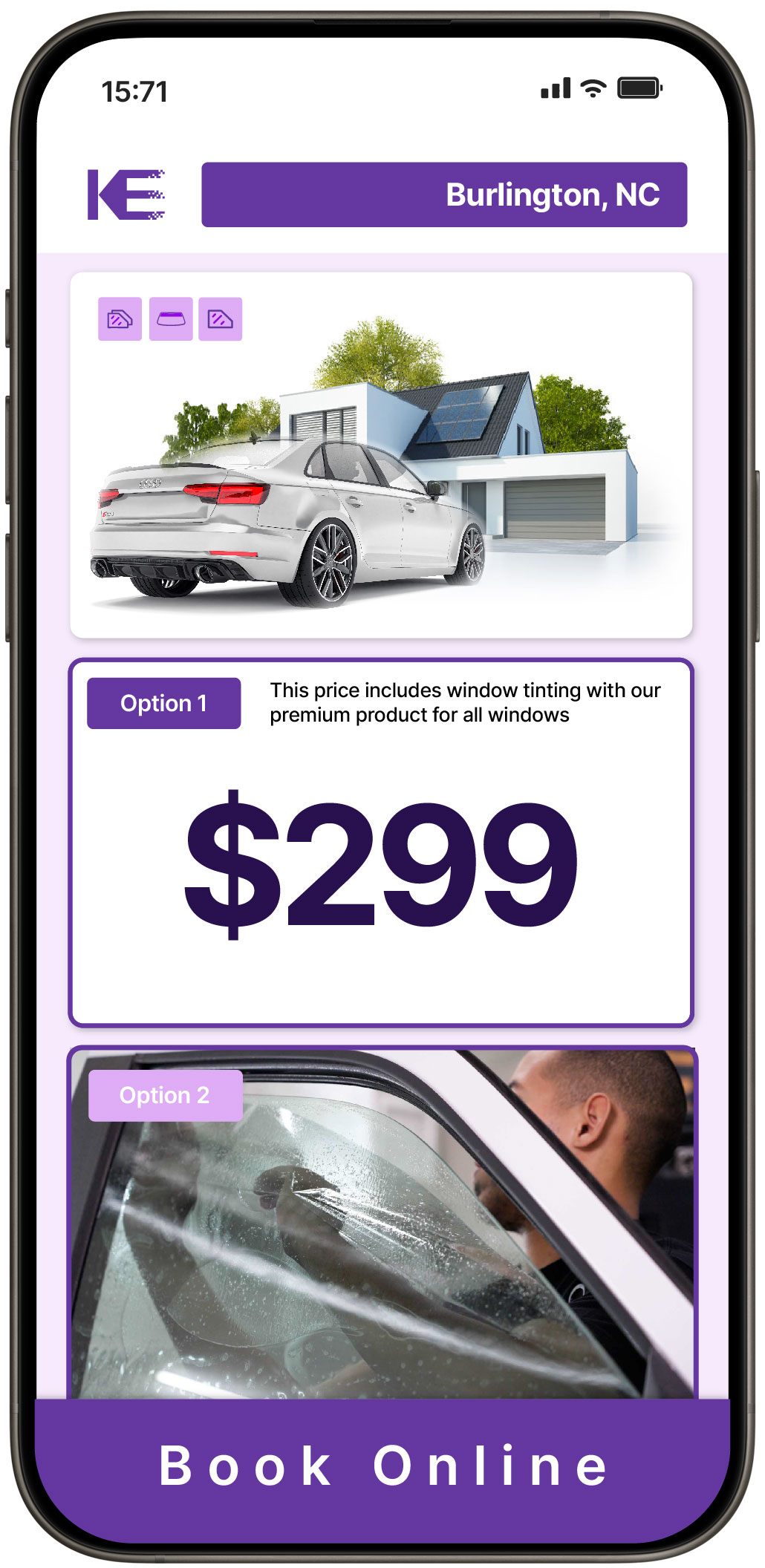 View Competitive Window Tinting Prices in Burlington, North Carolina