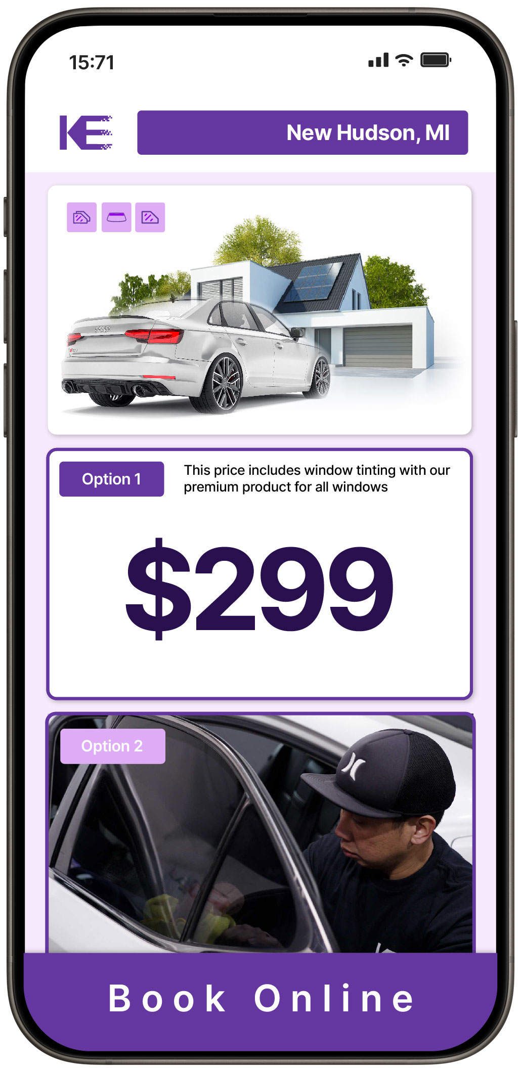 View Competitive Window Tinting Prices in New Hudson, Michigan