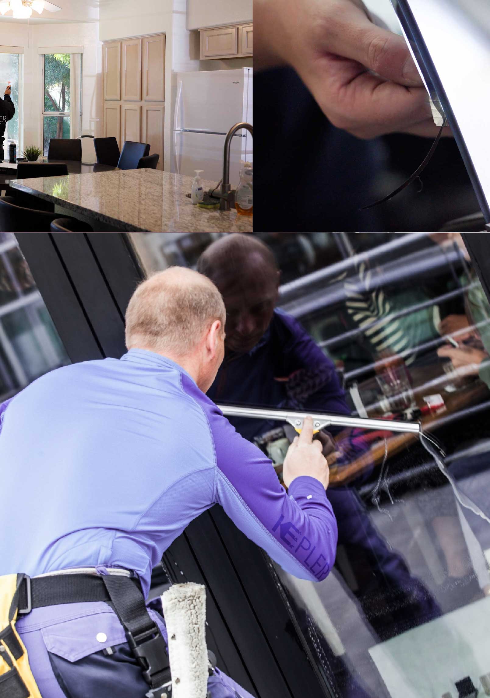 Kepler Expert Applying Anti-Graffiti Window Film to a Nashua Shop Front