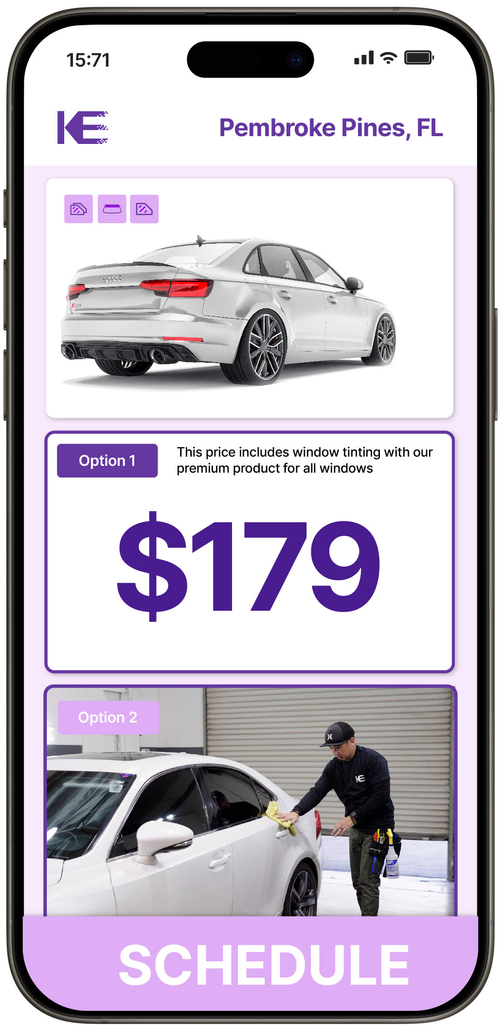 View Competitive Car Window Tinting Costs in Pembroke Pines, Florida
