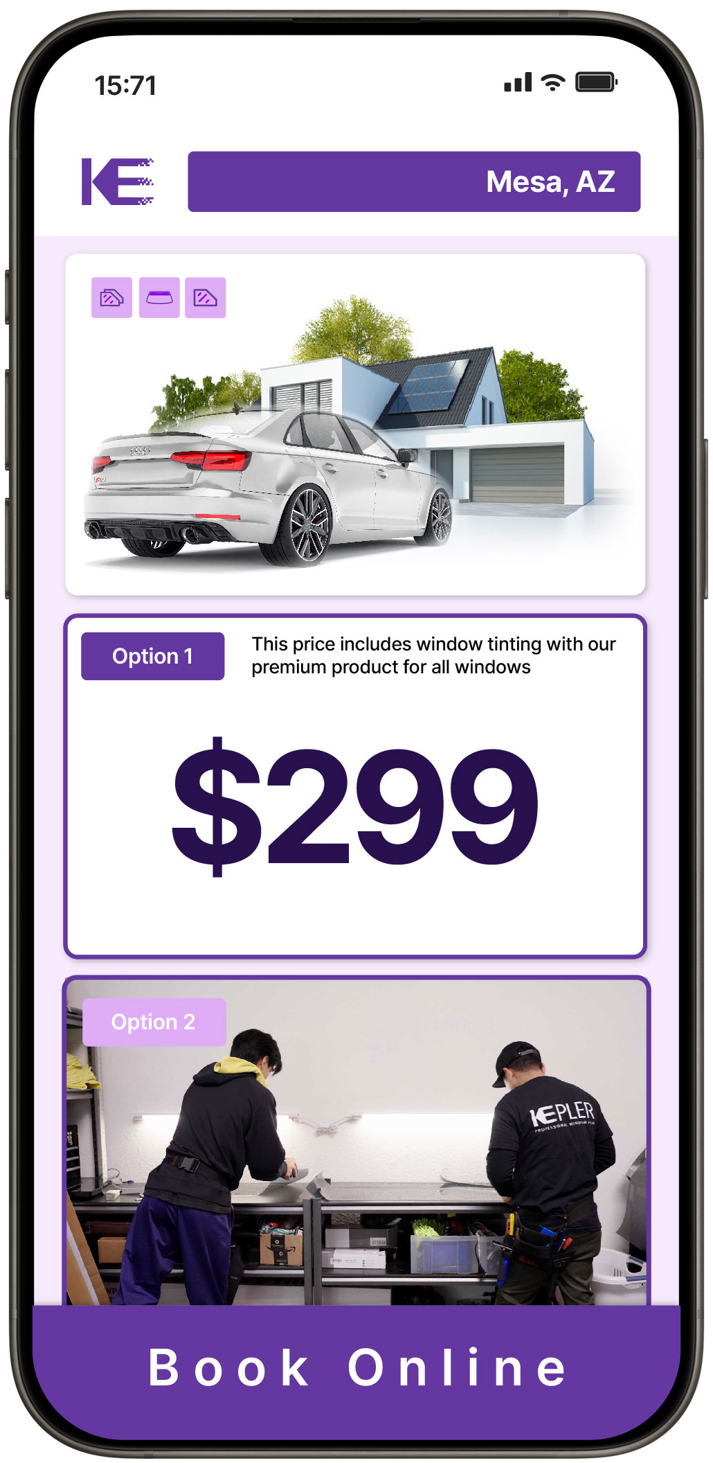 View Competitive Tesla Window Tinting Prices in Sun City West, Arizona