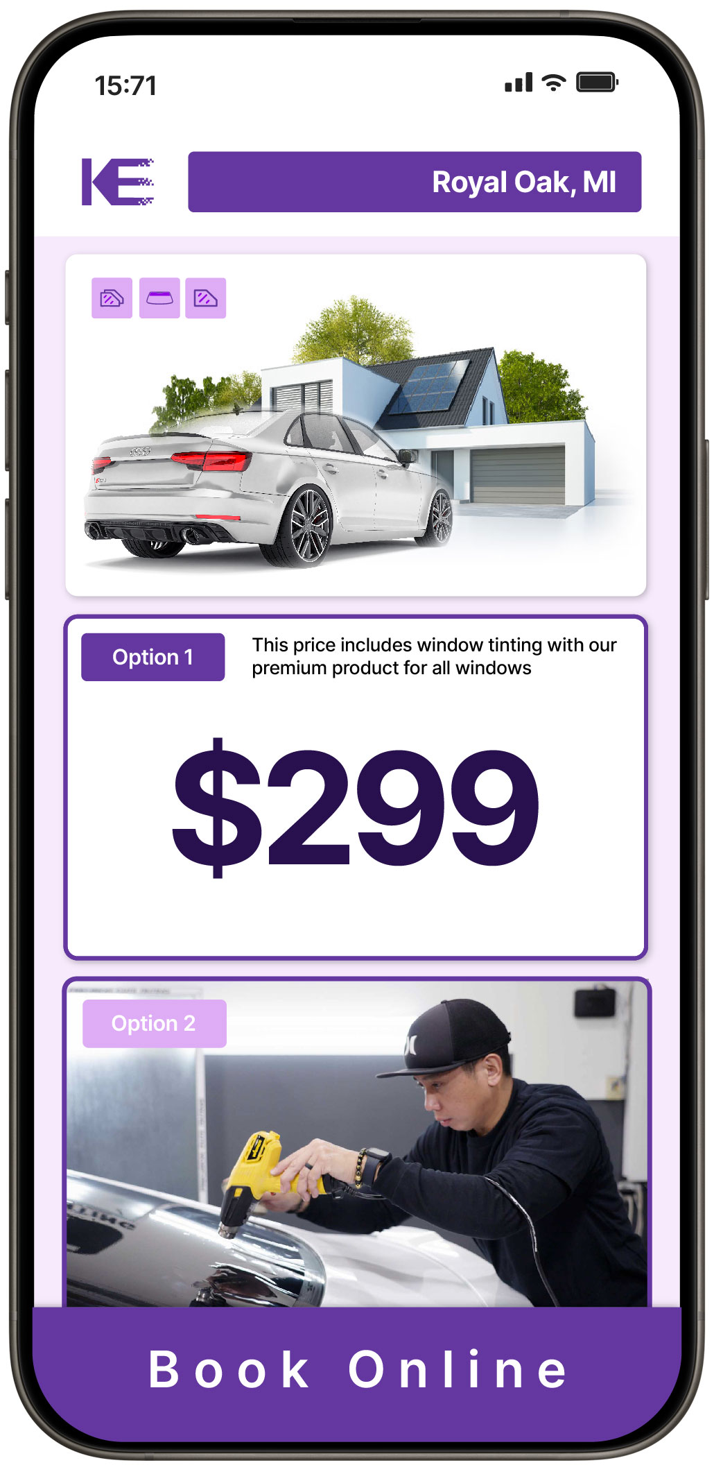 View Competitive Window Tinting Prices in Royal Oak, Michigan