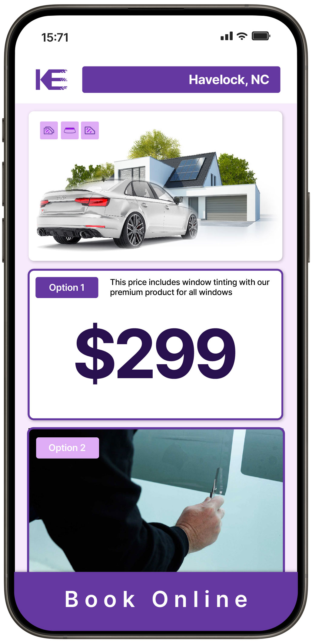 View Competitive Window Tinting Prices in Havelock, North Carolina