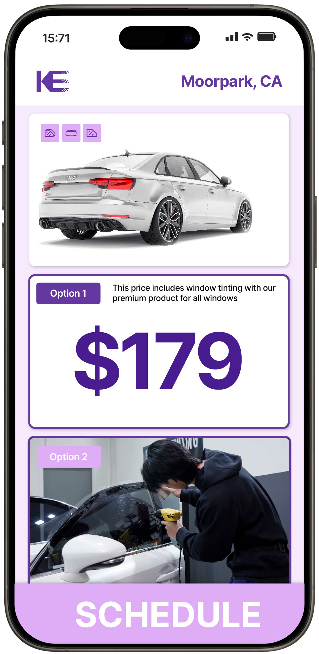 View Affordable Car Window Tinting Rates in Moorpark, California