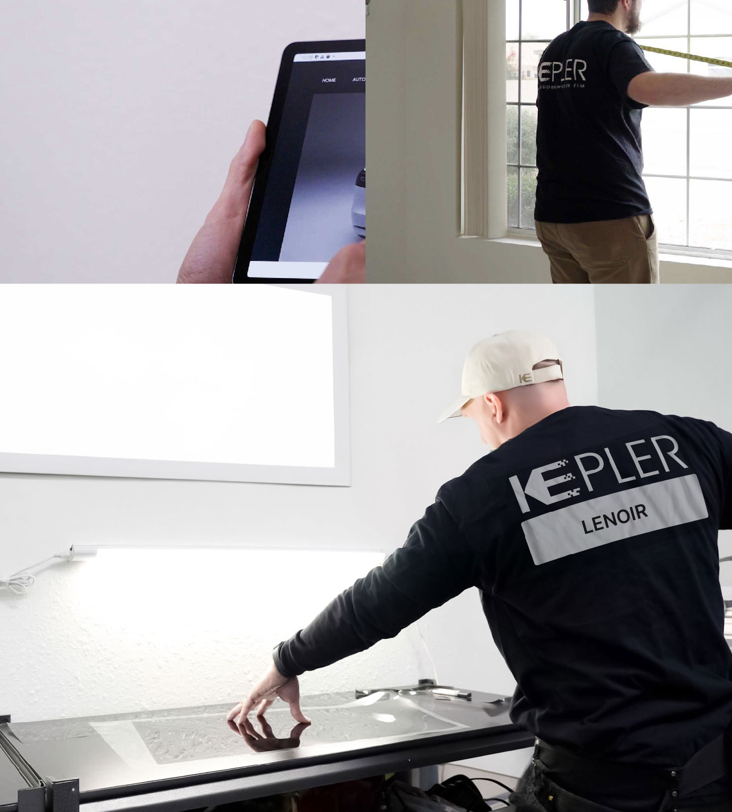 Window Tinting Specialist Cutting Film in Lenoir, North Carolina