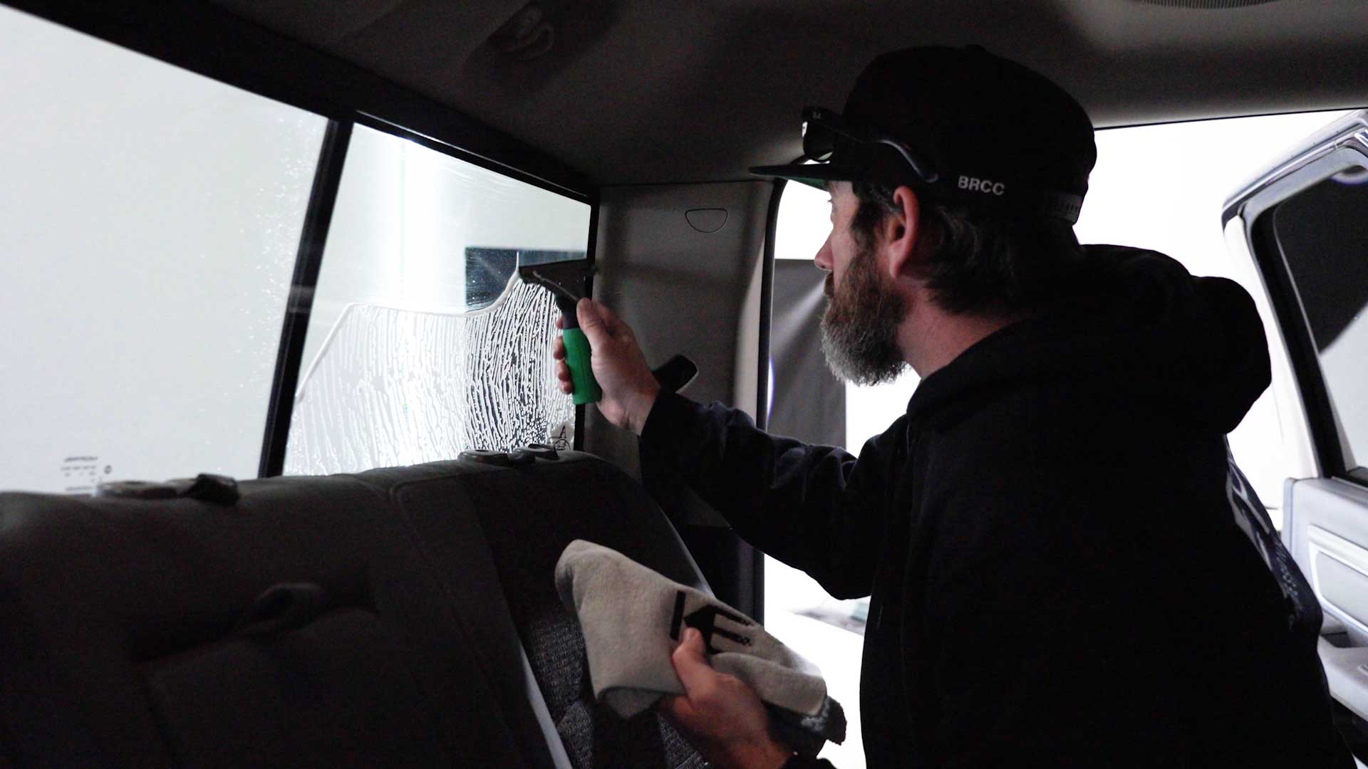 Skilled Tesla Window Tint preparation in Easton