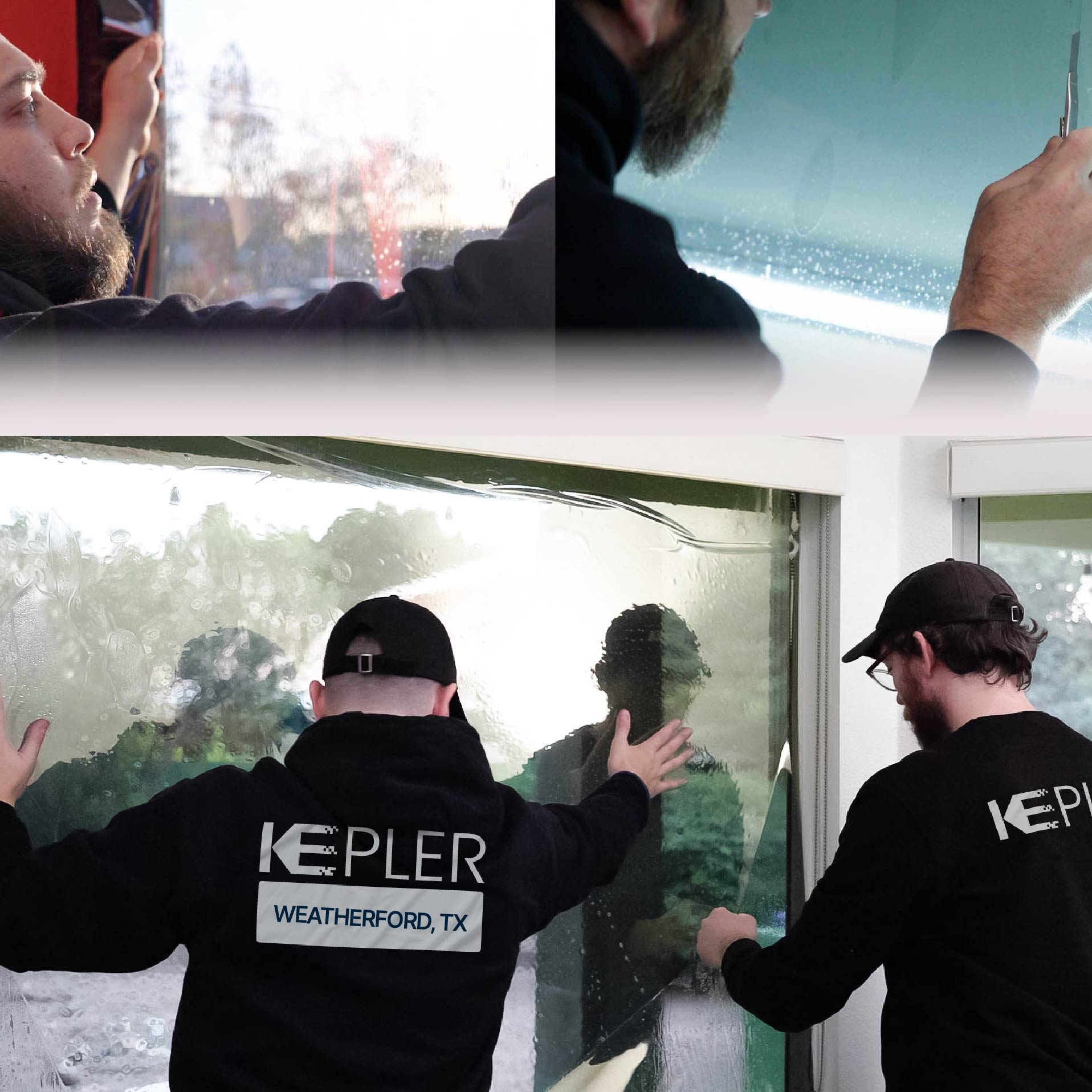 Kepler Specialist Performing Commercial Window Tinting in Weatherford Weatherford