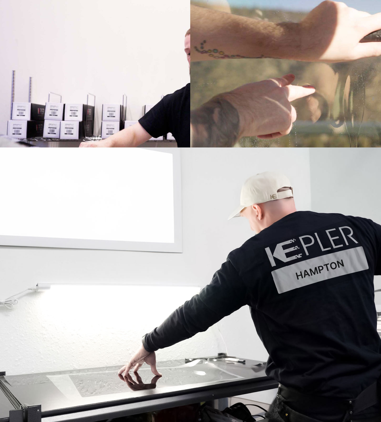 Window Tinting Specialist Cutting Film in Hampton, Virginia