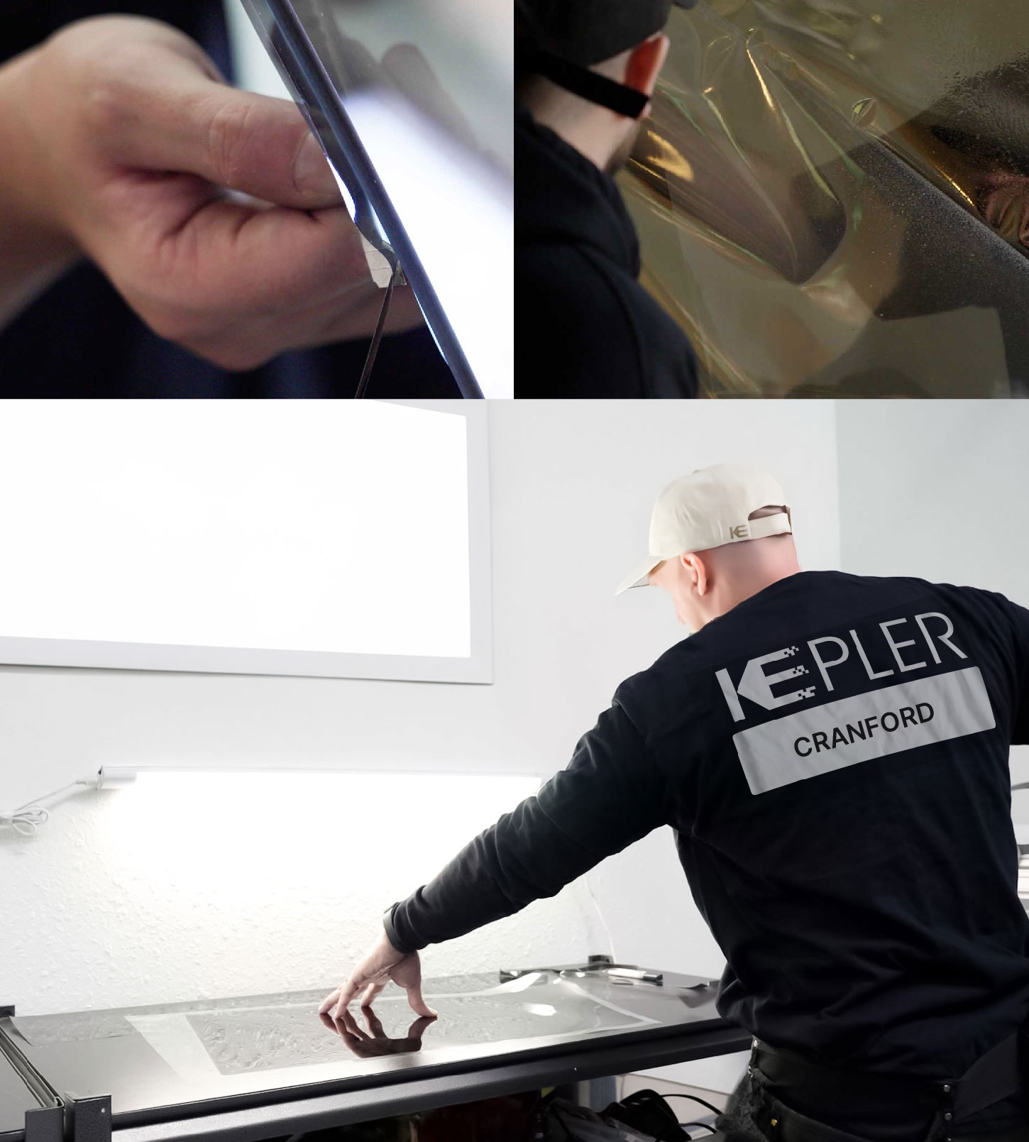 Window Tinting Specialist Cutting Film in Cranford, New Jersey