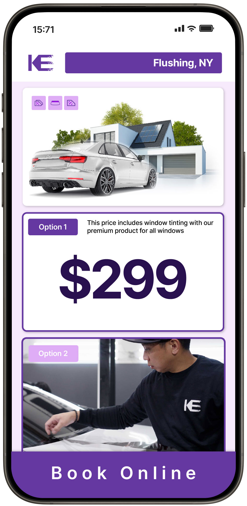 View Competitive Tesla Window Tinting Prices in Kirkville, New York