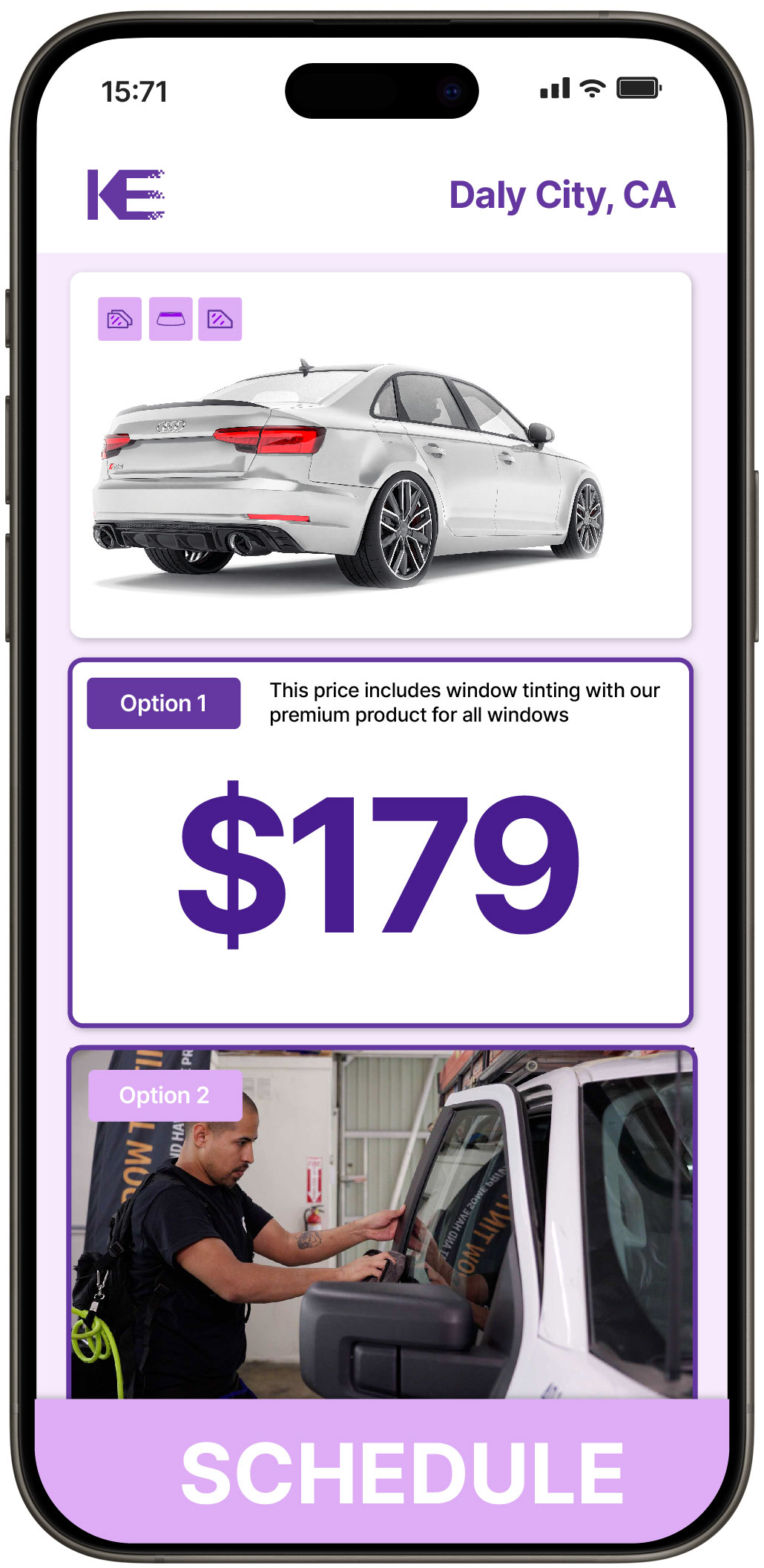 View Affordable Car Window Tinting Prices in Daly City, California