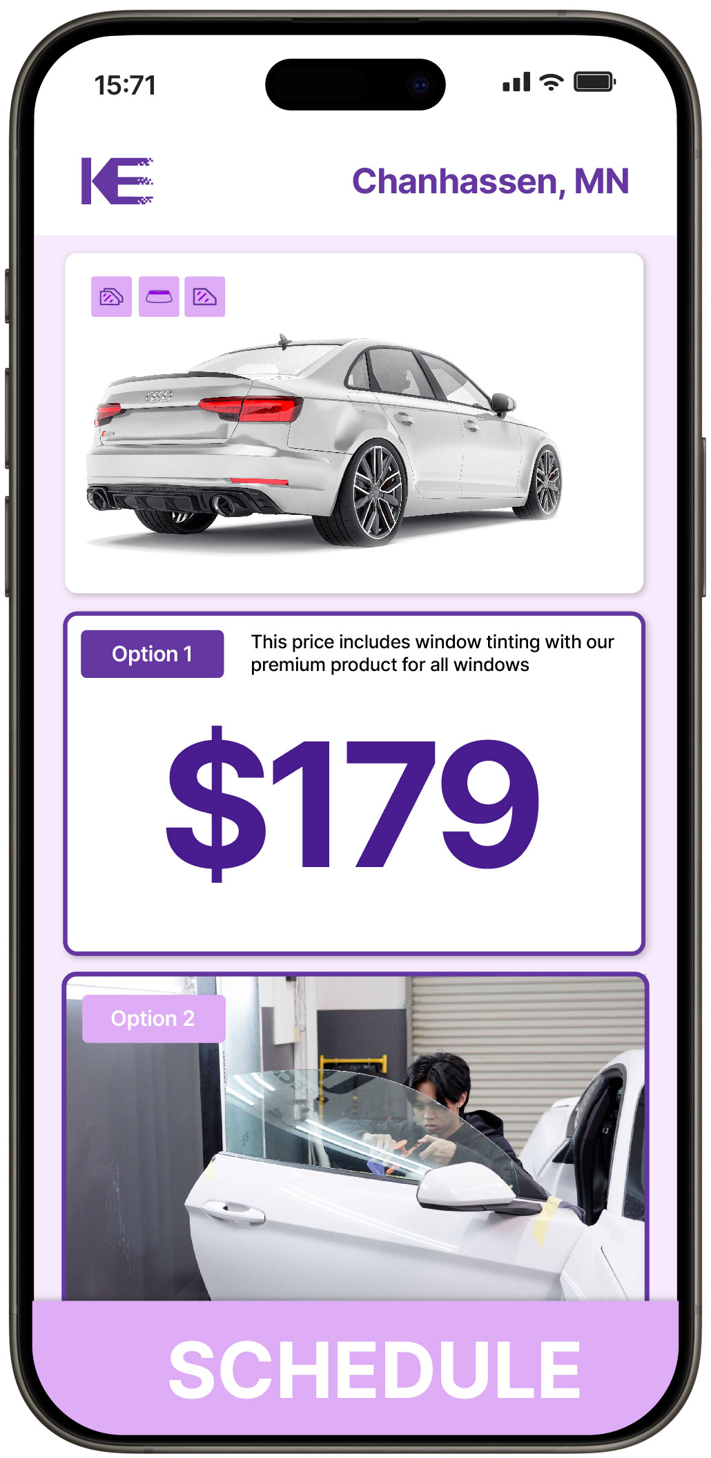 View Competitive Car Window Tinting Rates in Chanhassen, Minnesota