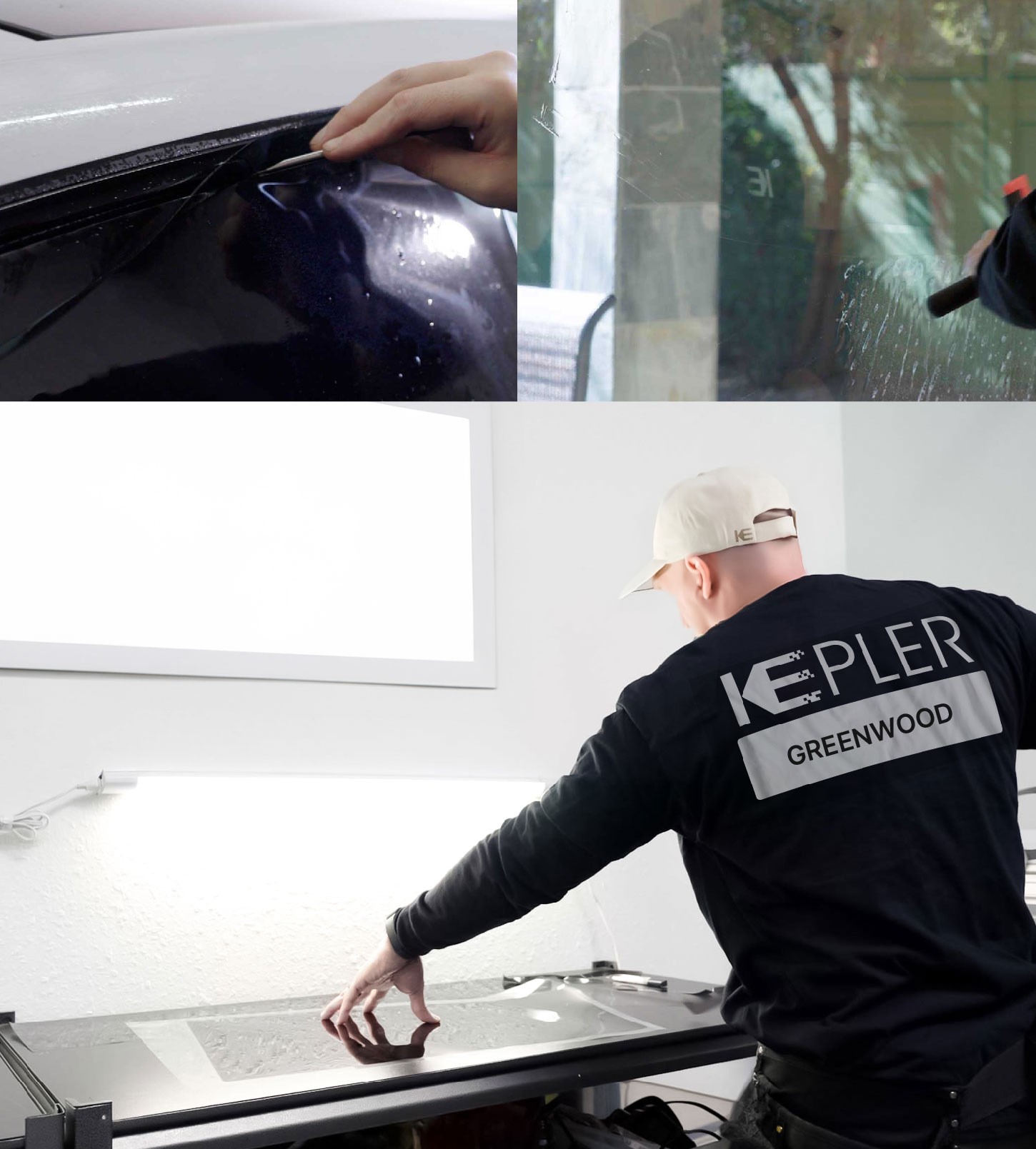 Window Tinting Specialist Cutting Film in Greenwood, South Carolina